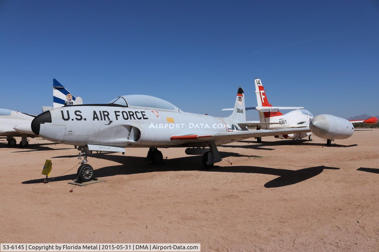 53-6145, 1953 Lockheed T-33A Shooting Star C/N 580-9767, T-33A Shooting Star