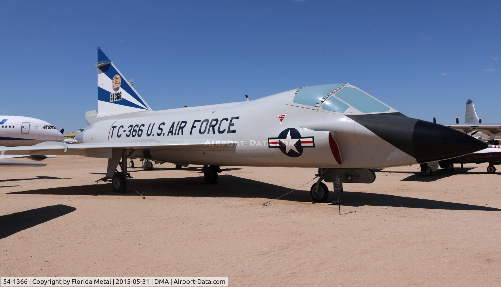 54-1366, 1954 Convair TF-102A Delta Dagger C/N Not found 54-1366, TF-102A