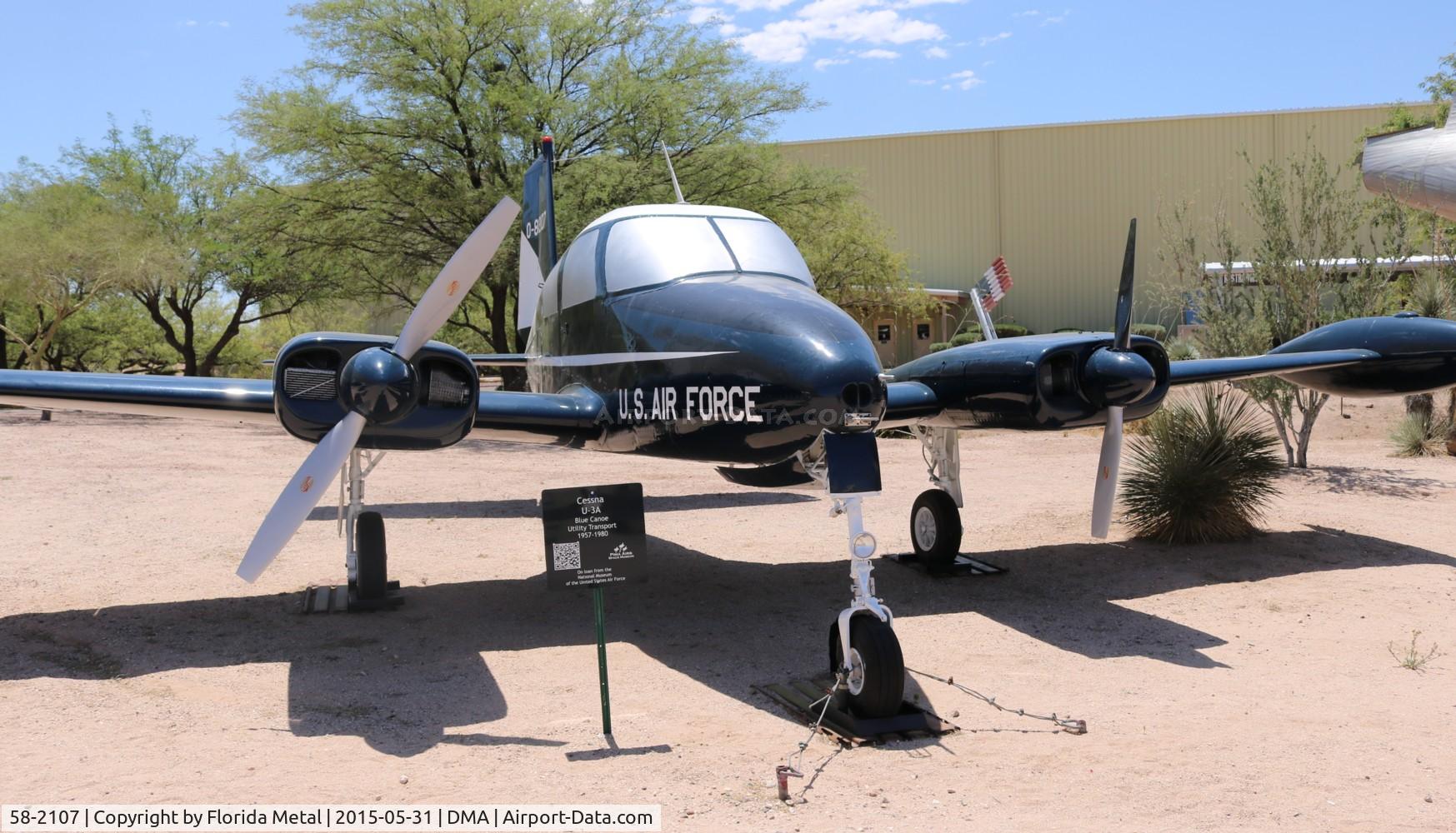 58-2107, 1958 Cessna U-3A Blue Canoe (310A) C/N 38081, GU-3A Blue Canoe