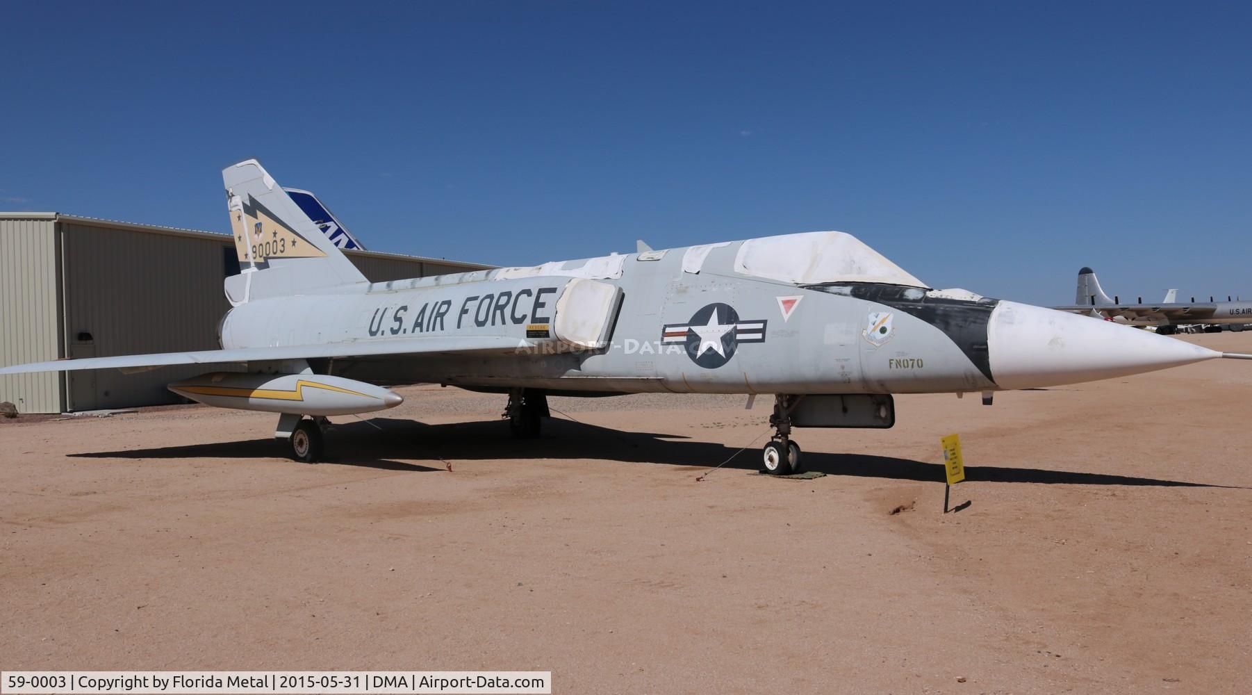 59-0003, 1959 Convair F-106A Delta Dart C/N 8-14-132, F-106A