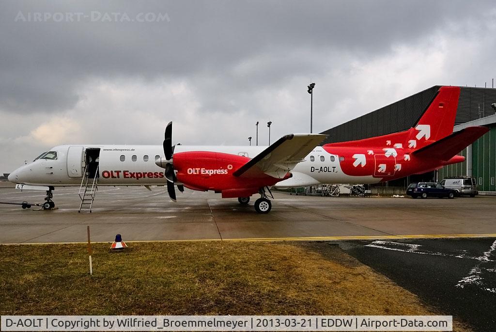 D-AOLT, 1996 Saab 2000 C/N 2000-037, Aircraft is prepared for the return to the lessor.