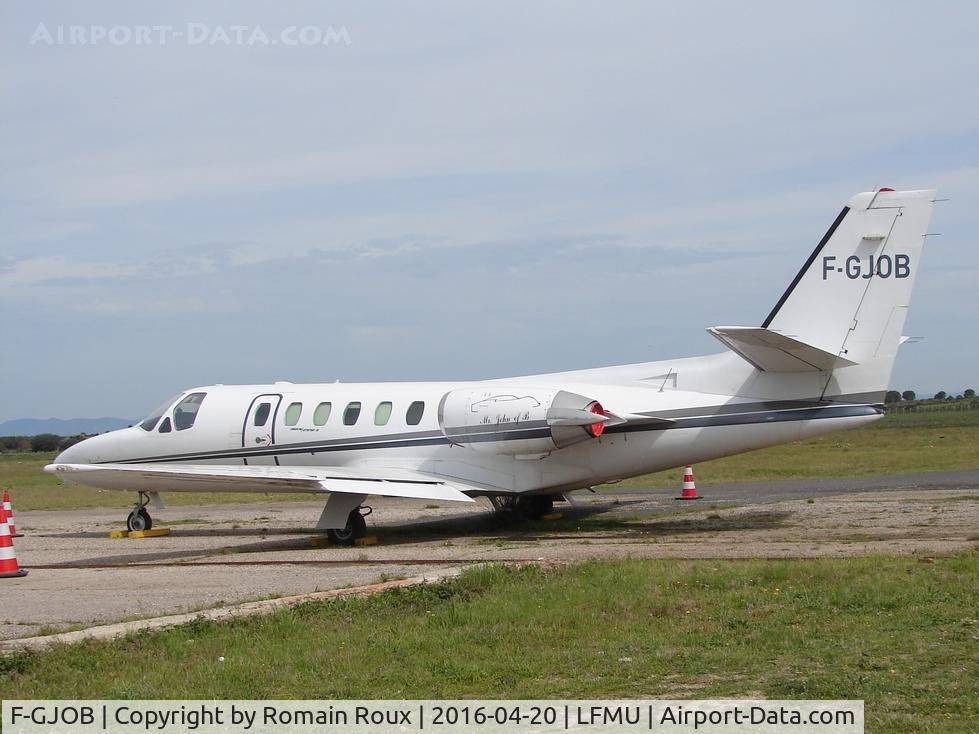 F-GJOB, 1980 Cessna 551 Citation II SP C/N 551-0174, Parked