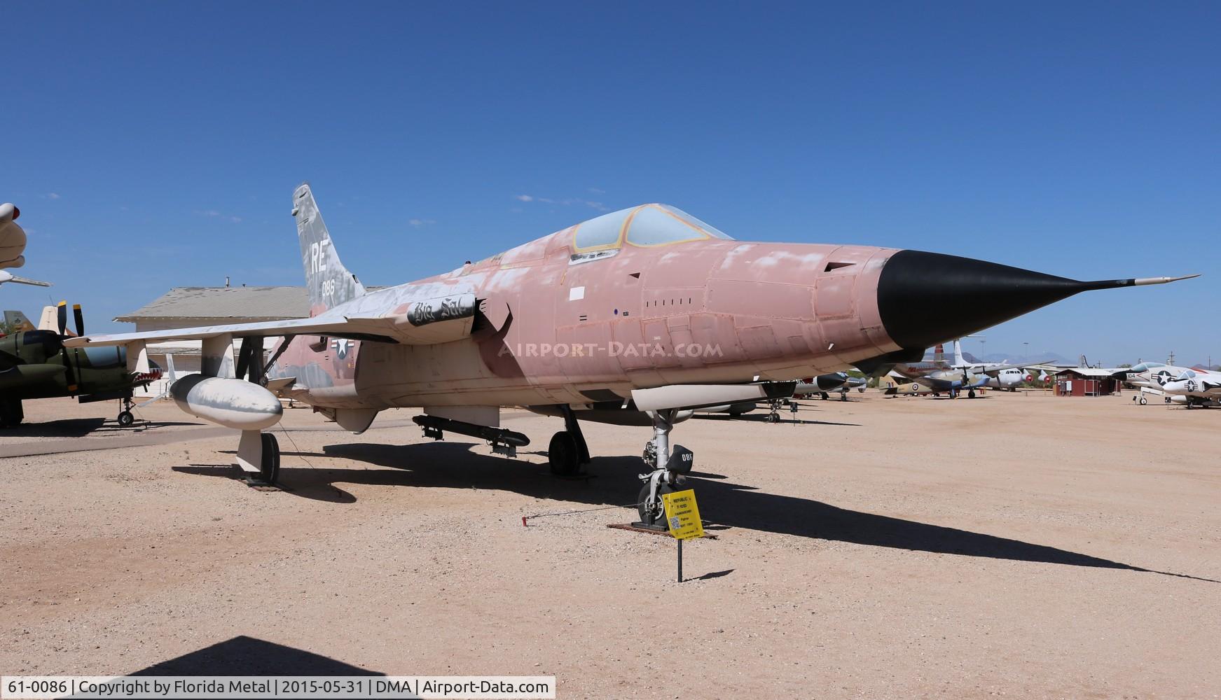 61-0086, 1961 Republic F-105D Thunderchief C/N D281, F-105D