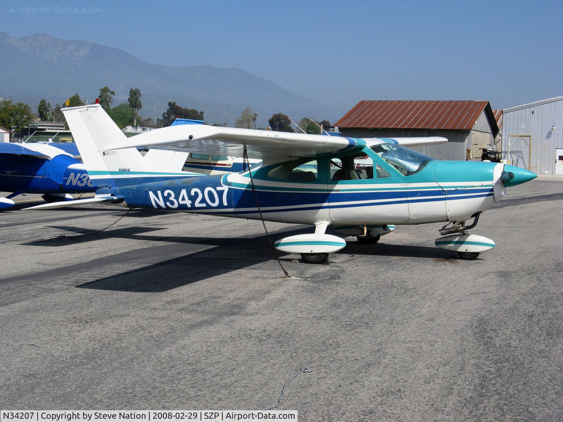 N34207, 1972 Cessna 177B Cardinal C/N 17701705, Locally-based 1972 Cessna 177B Cardinal @ Santa Paula Airport (Ventura County), CA