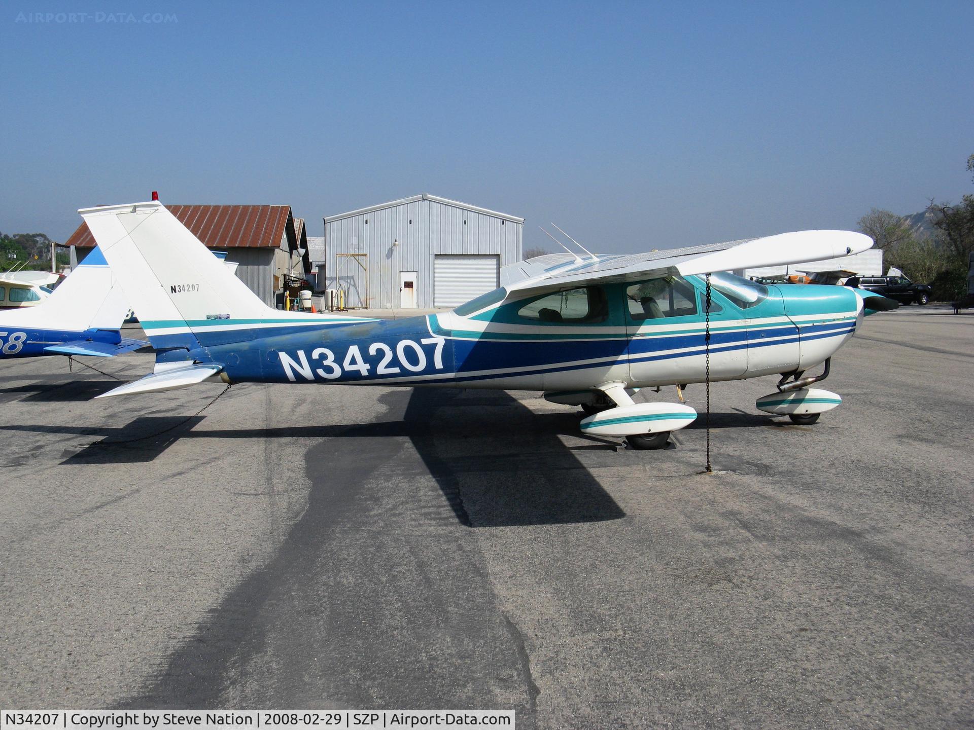 N34207, 1972 Cessna 177B Cardinal C/N 17701705, Locally-based 1972 Cessna 177B Cardinal @ Santa Paula Airport (Ventura County), CA