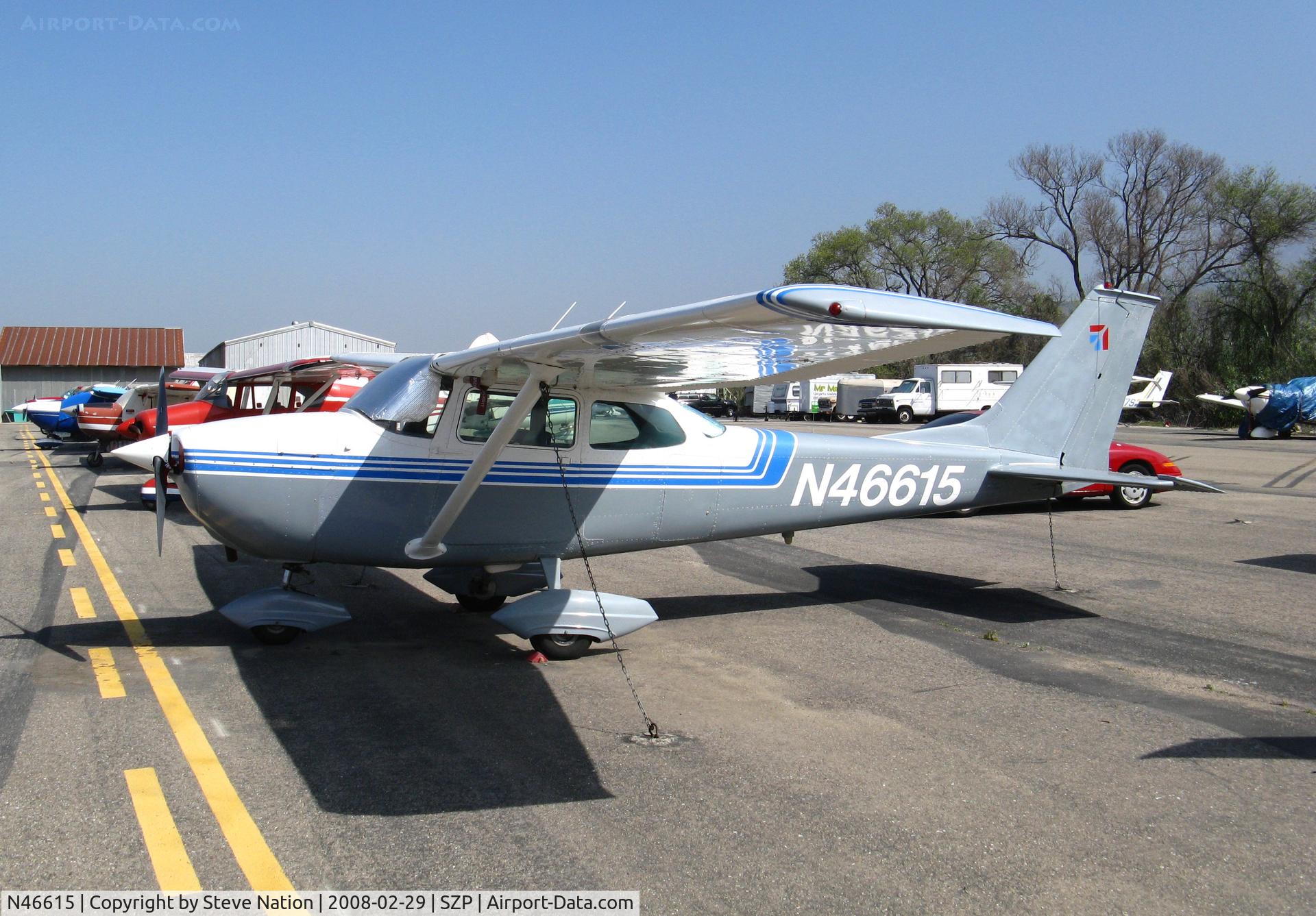 N46615, 1968 Cessna 172K Skyhawk C/N 17257385, Locally-based  1968 Cessna 172K Skyhawk @ Santa Paula Airport (Ventura County), CA