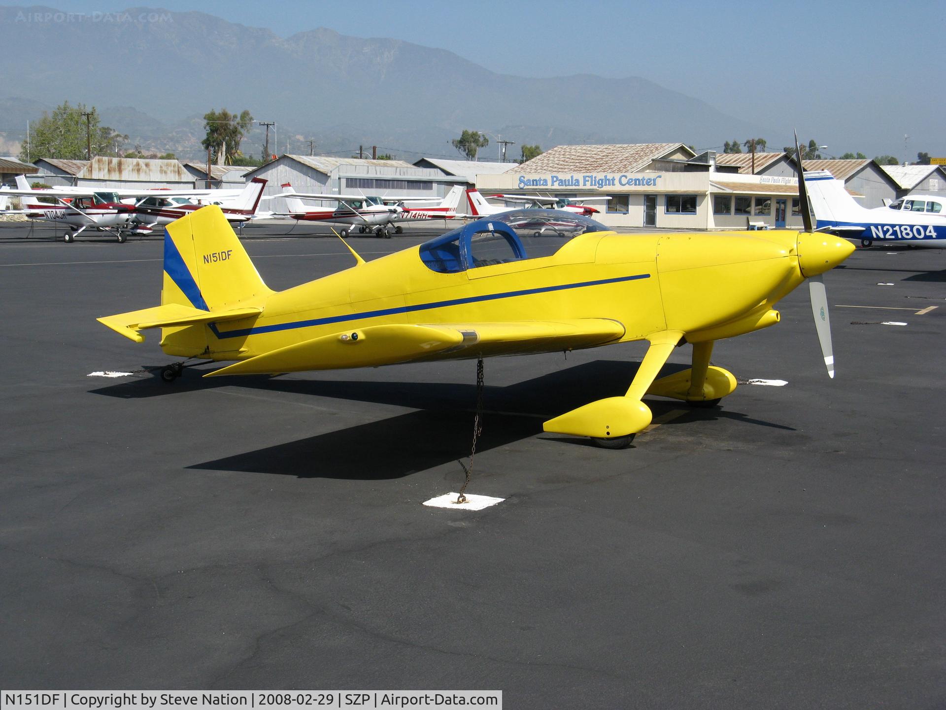 N151DF, 1992 Vans RV-6 C/N 20917, Locally-based 1992 VANS RV-6 homebuilt @ Santa Paula Airport (Ventura County), CA