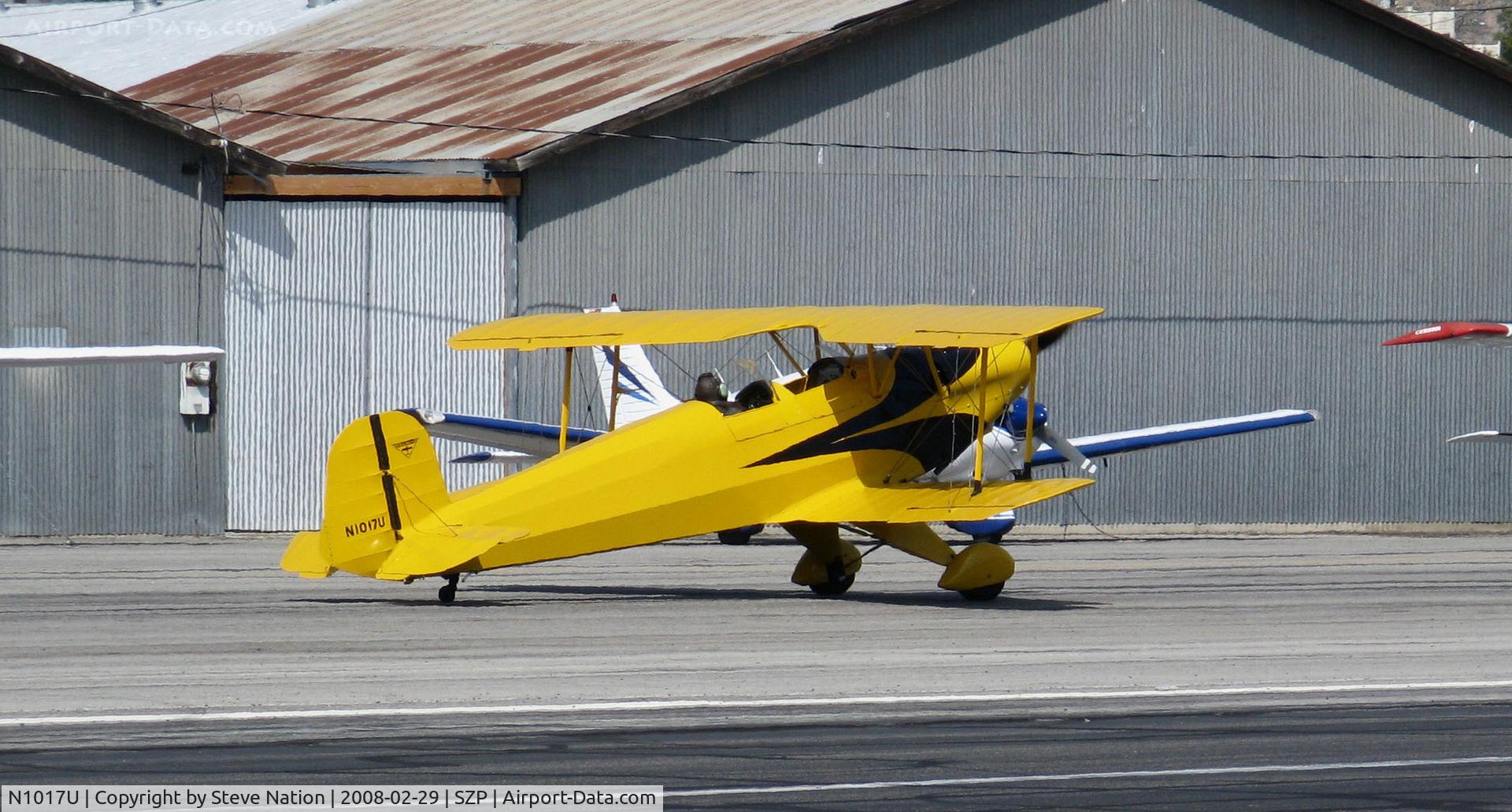 N1017U, 1939 CASA 1-131 Jungmann C/N E3B-435, Locally-based 1939 CASA 1-131 Jungmann taxiing @ Santa Paula Airport (Ventura County), CA