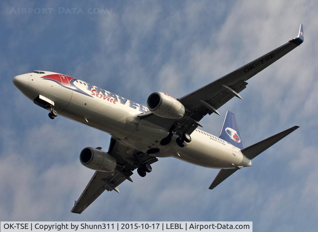 OK-TSE, 2014 Boeing 737-81D C/N 39437, Landing rwy 25R