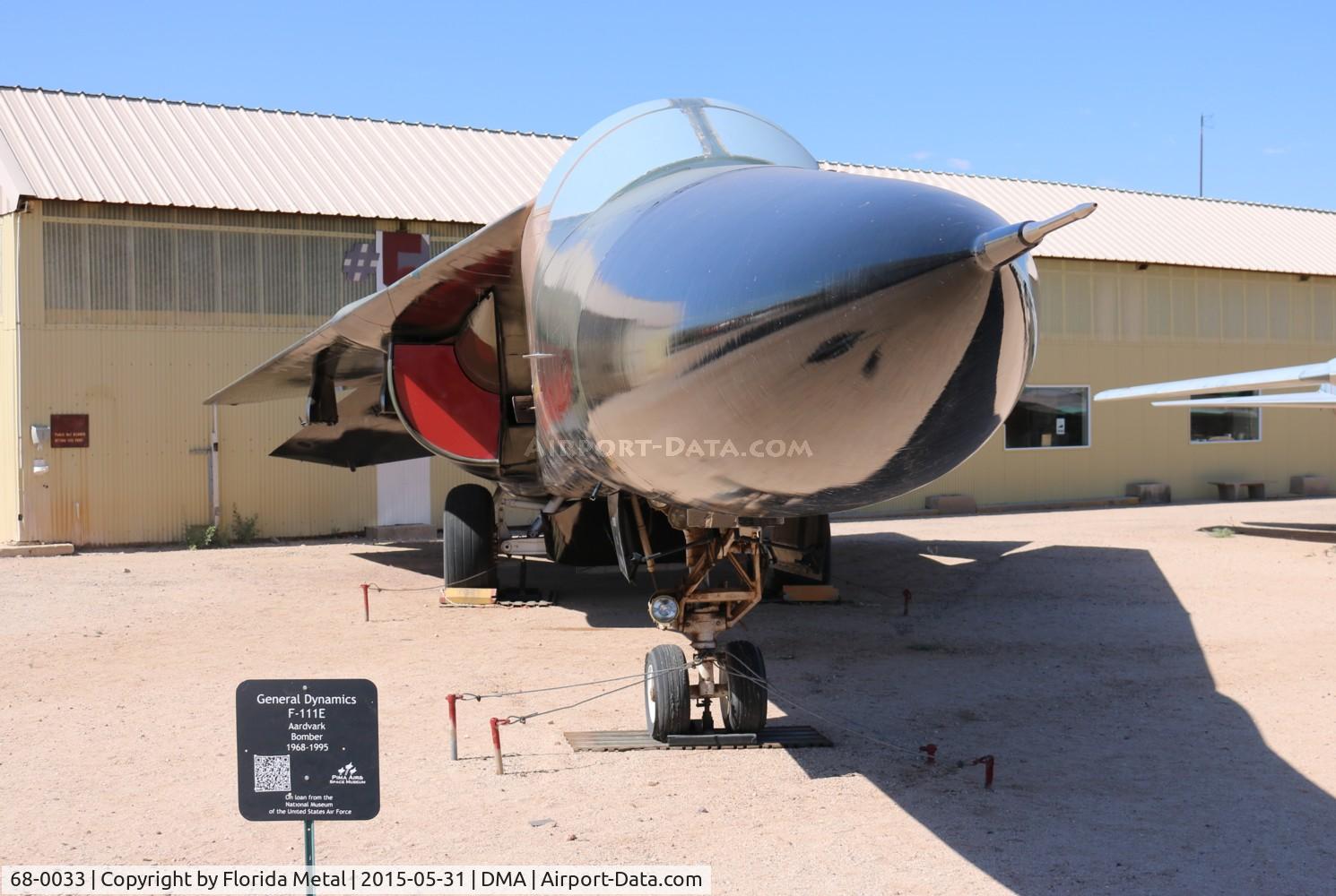 68-0033, 1968 General Dynamics F-111E Aardvark C/N A1-202, F-111E