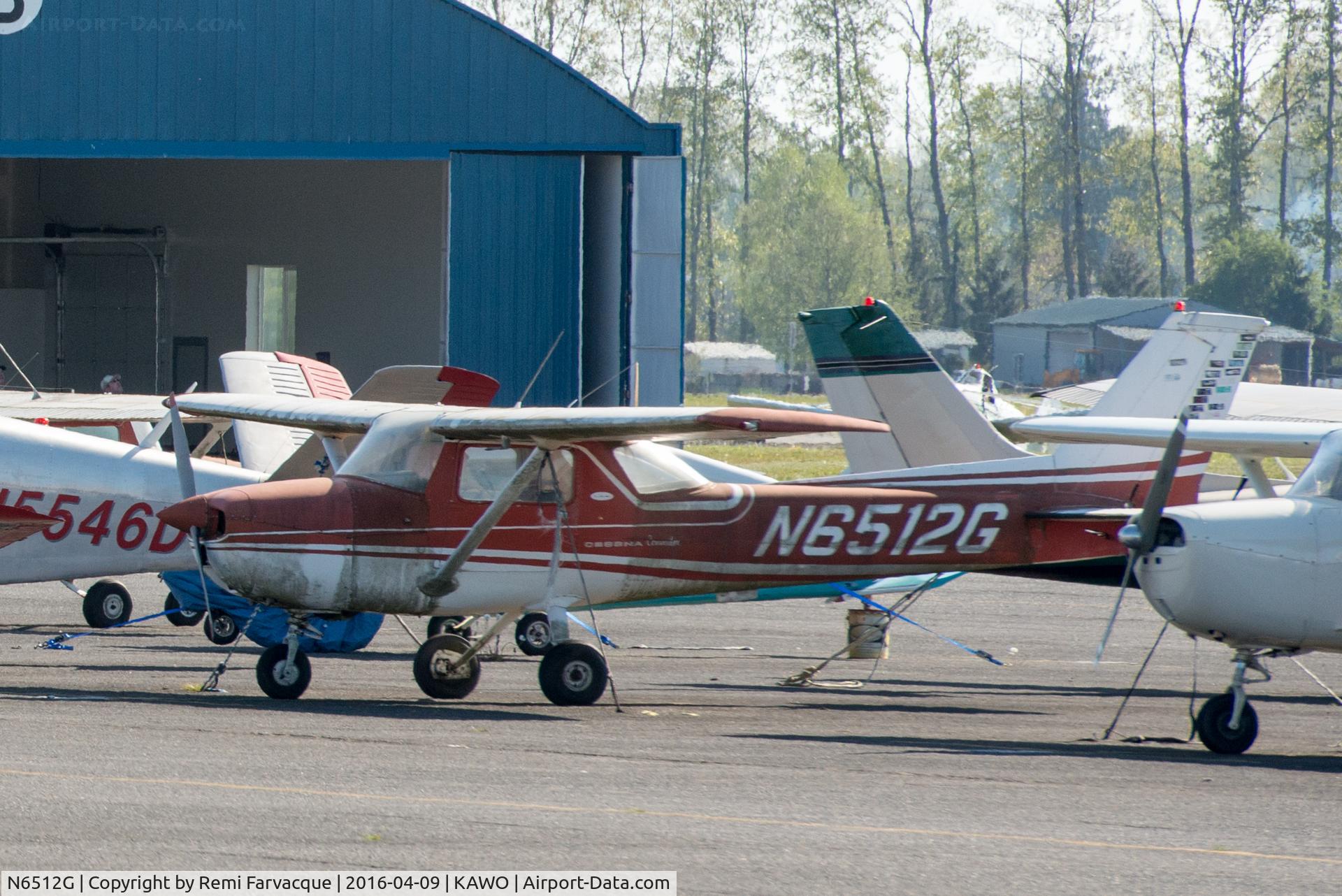 N6512G, 1970 Cessna 150L C/N 15072012, Parked southwest of main terminal building.