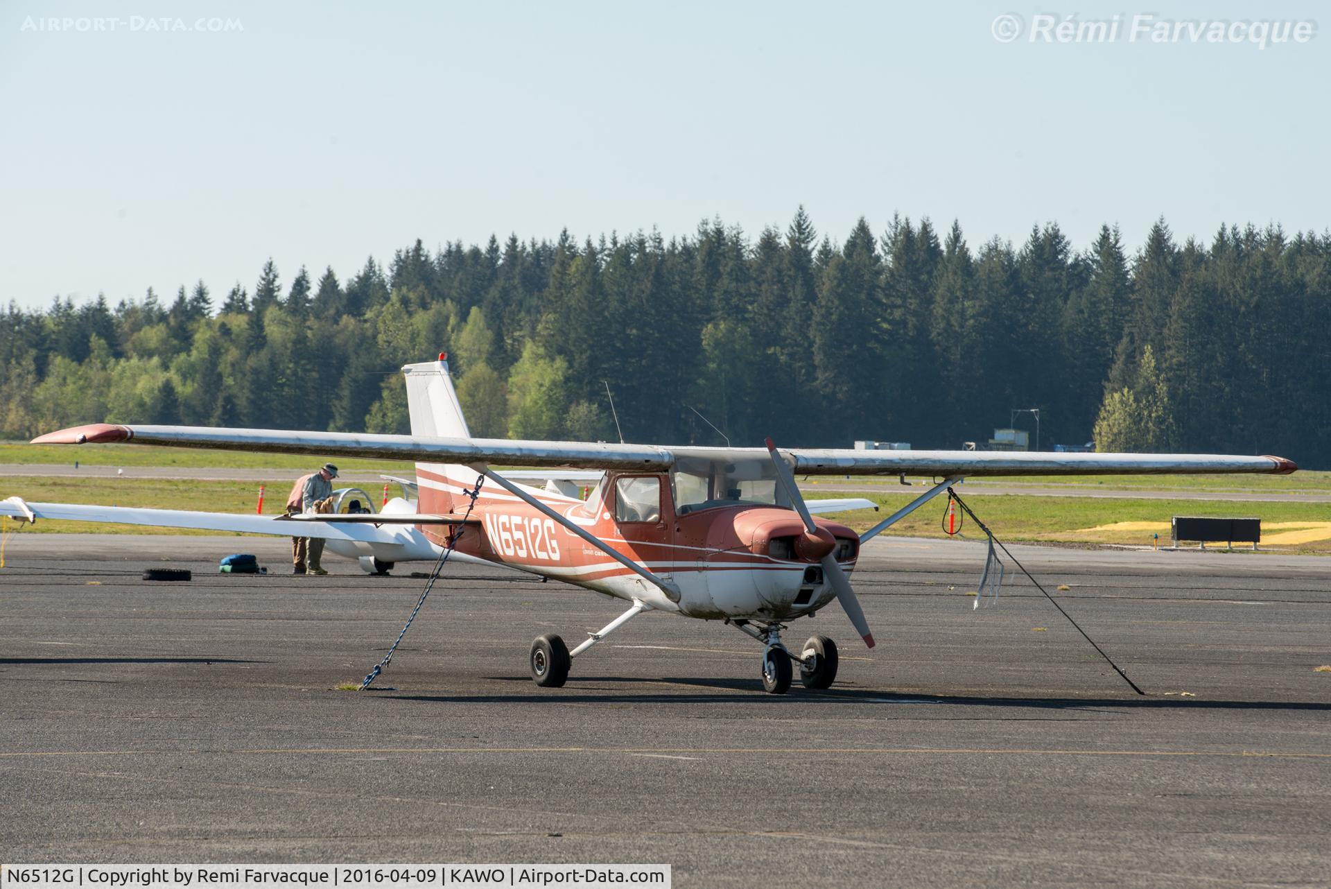 N6512G, 1970 Cessna 150L C/N 15072012, Parked southwest of main terminal building.