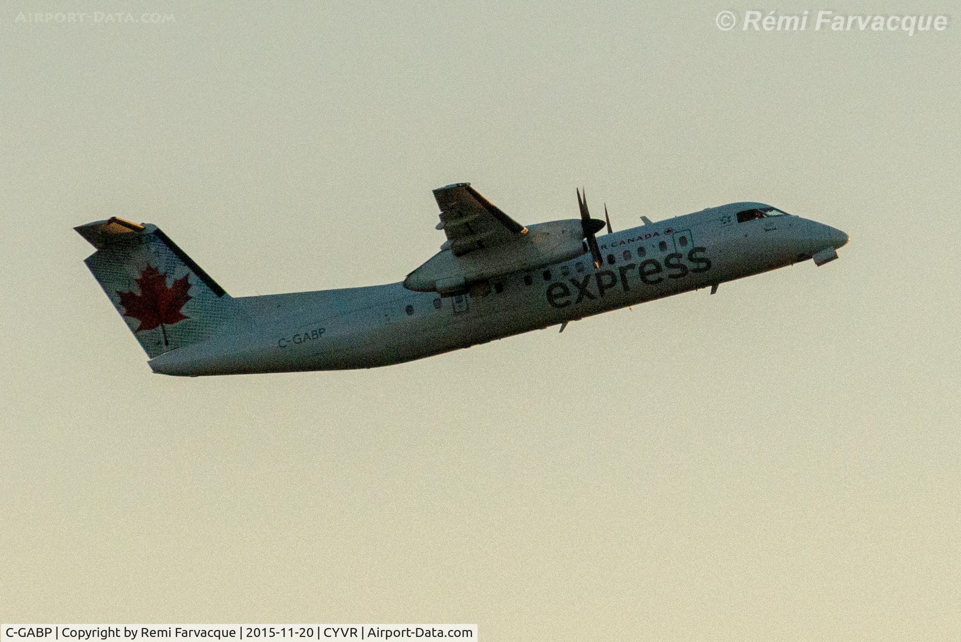 C-GABP, 1991 De Havilland Canada DHC-8-311 Dash 8 C/N 257, Westerly take-off on south runway.