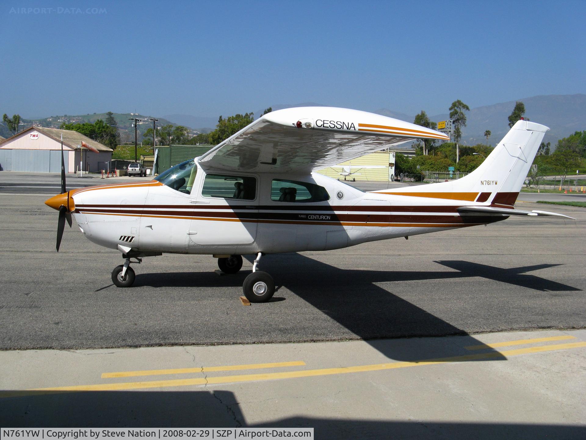 N761YW, 1978 Cessna T210M Turbo Centurion C/N 21062634, Locally-based 1978 Cessna T210M Turbo Centurion @ Santa Paula Airport (Ventura County), CA