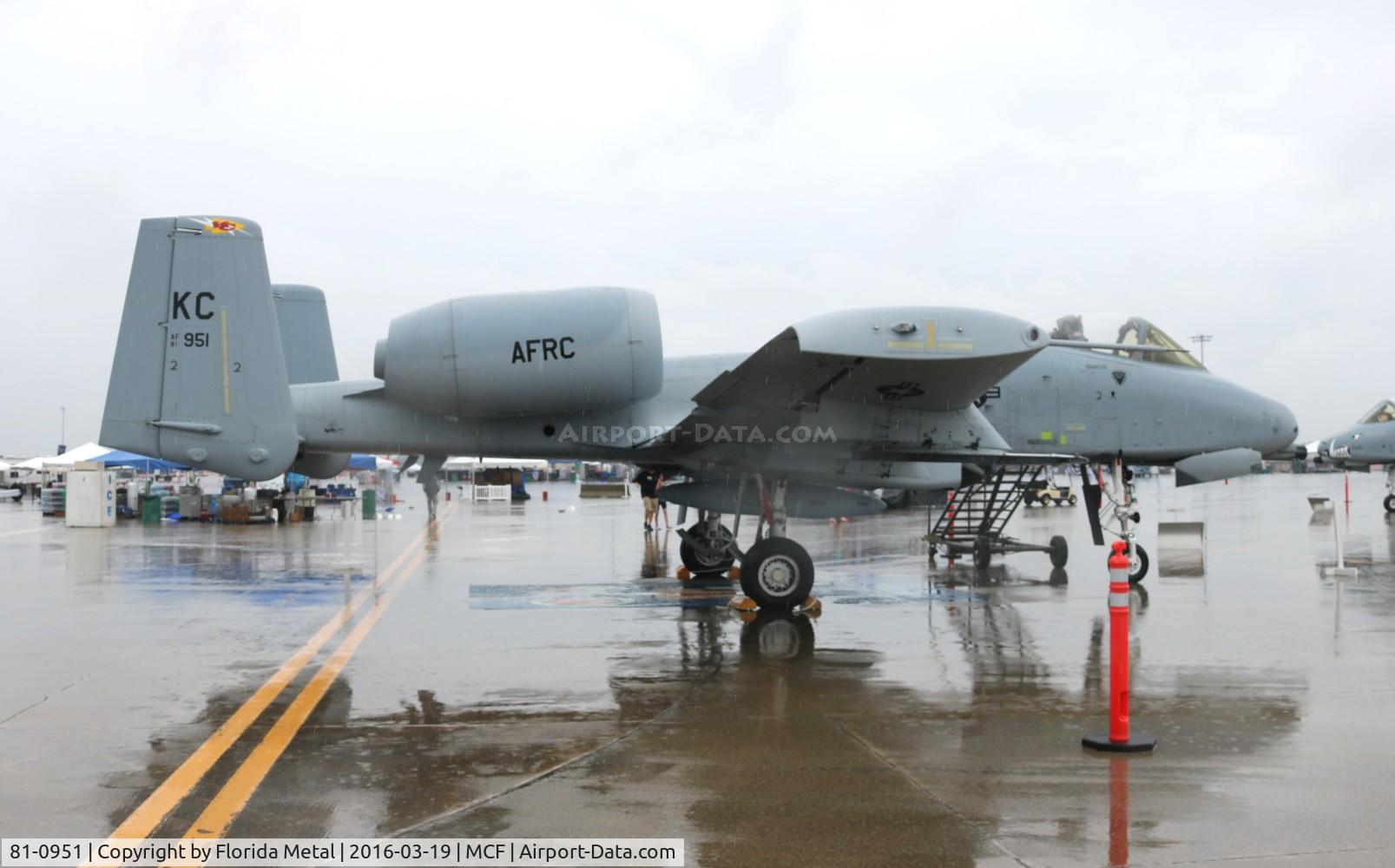 81-0951, 1981 Fairchild Republic A-10A Thunderbolt II C/N A10-0646, A-10A