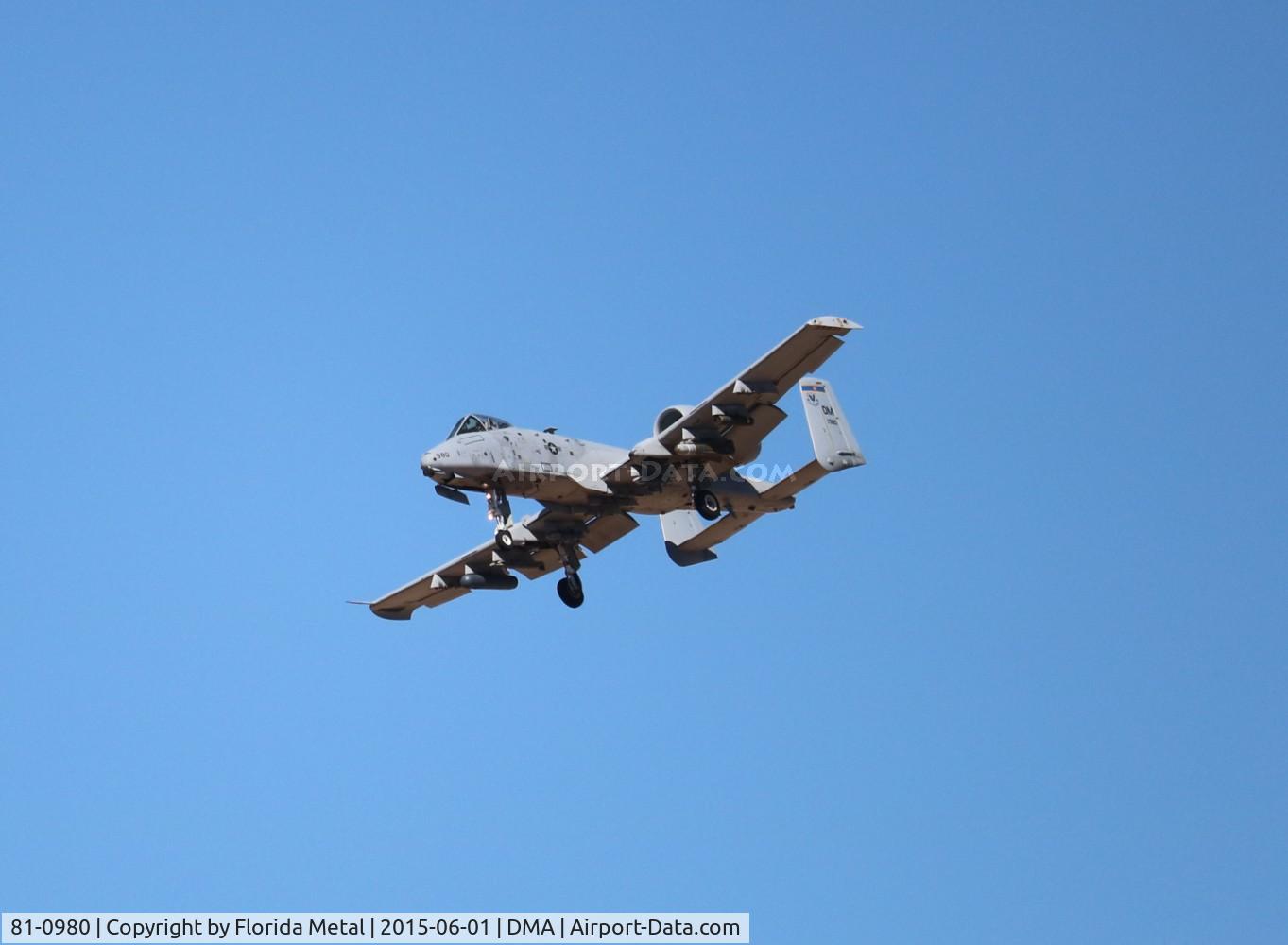 81-0980, 1980 Fairchild Republic A-10A Thunderbolt II C/N A10-0675, A-10A