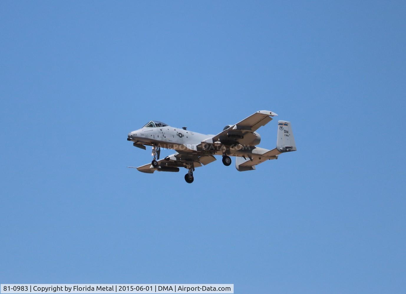 81-0983, 1981 Fairchild Republic A-10C Thunderbolt II C/N A10-0678, A-10A