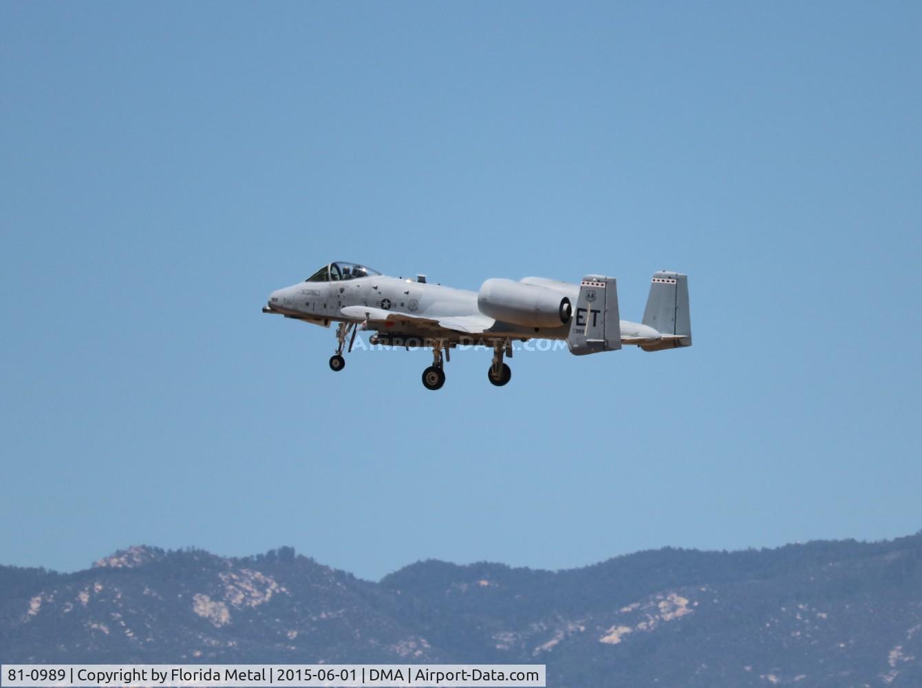 81-0989, 1981 Fairchild Republic A-10C Thunderbolt II C/N A10-0684, A-10C