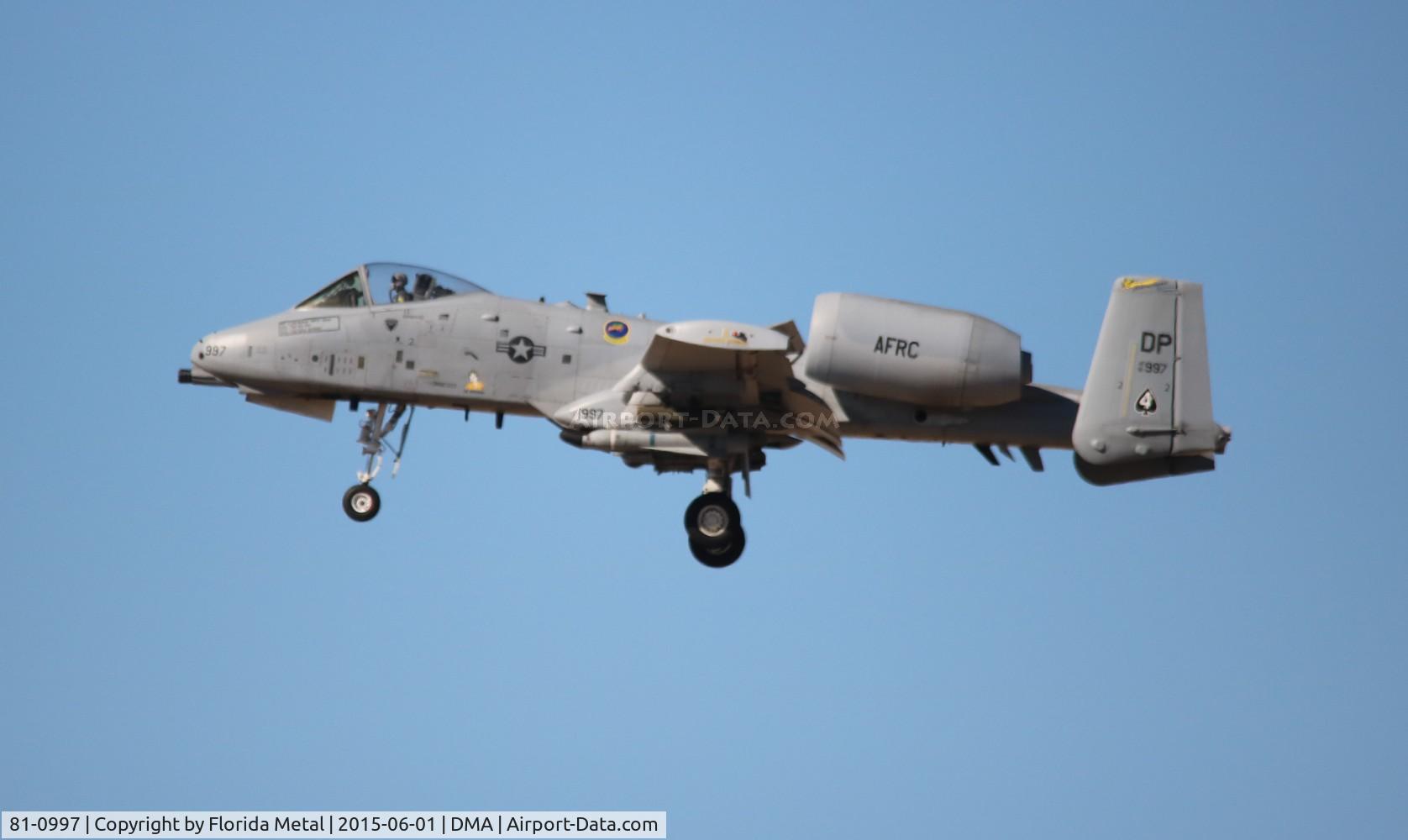 81-0997, 1981 Fairchild Republic OA-10A Thunderbolt II C/N A10-0692, OA-10A
