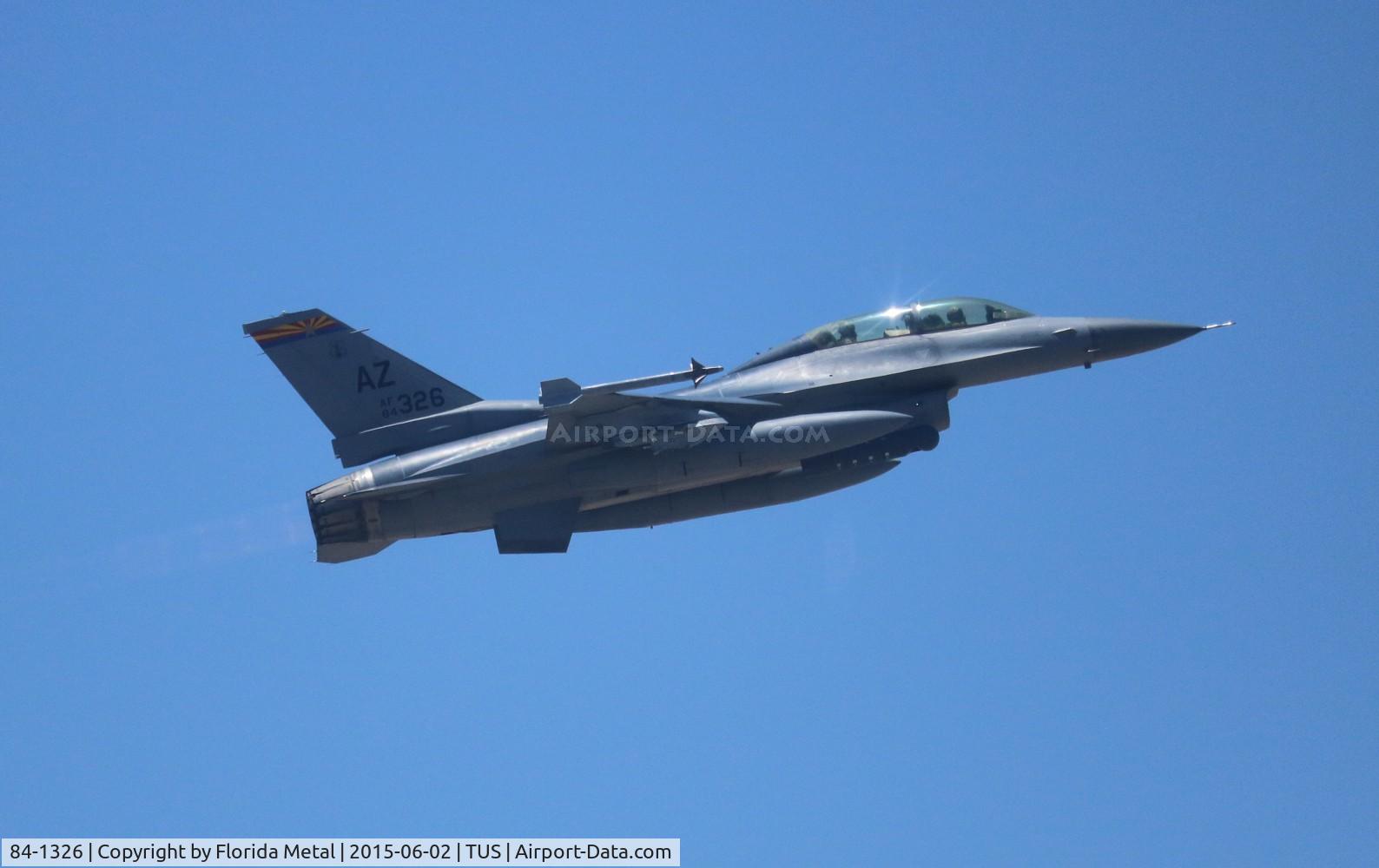 84-1326, 1984 General Dynamics F-16D Fighting Falcon C/N 5D-20, F-16D