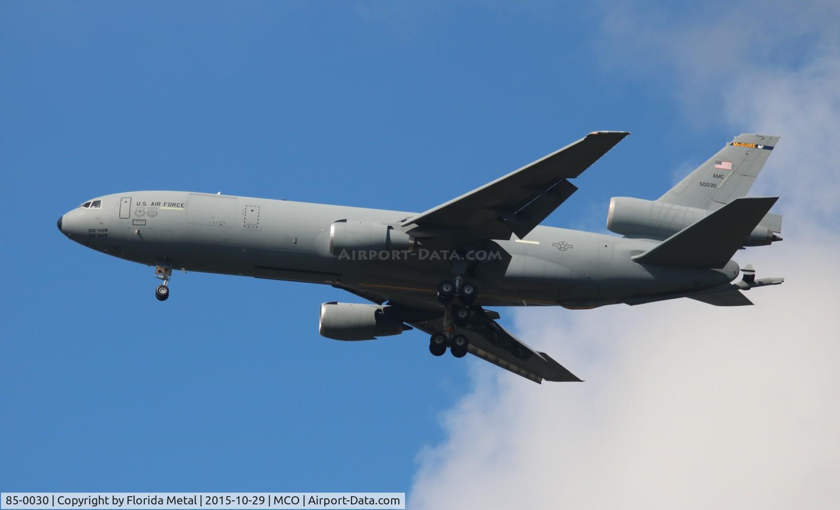 85-0030, 1985 McDonnell Douglas KC-10A Extender C/N 48235, KC-10A