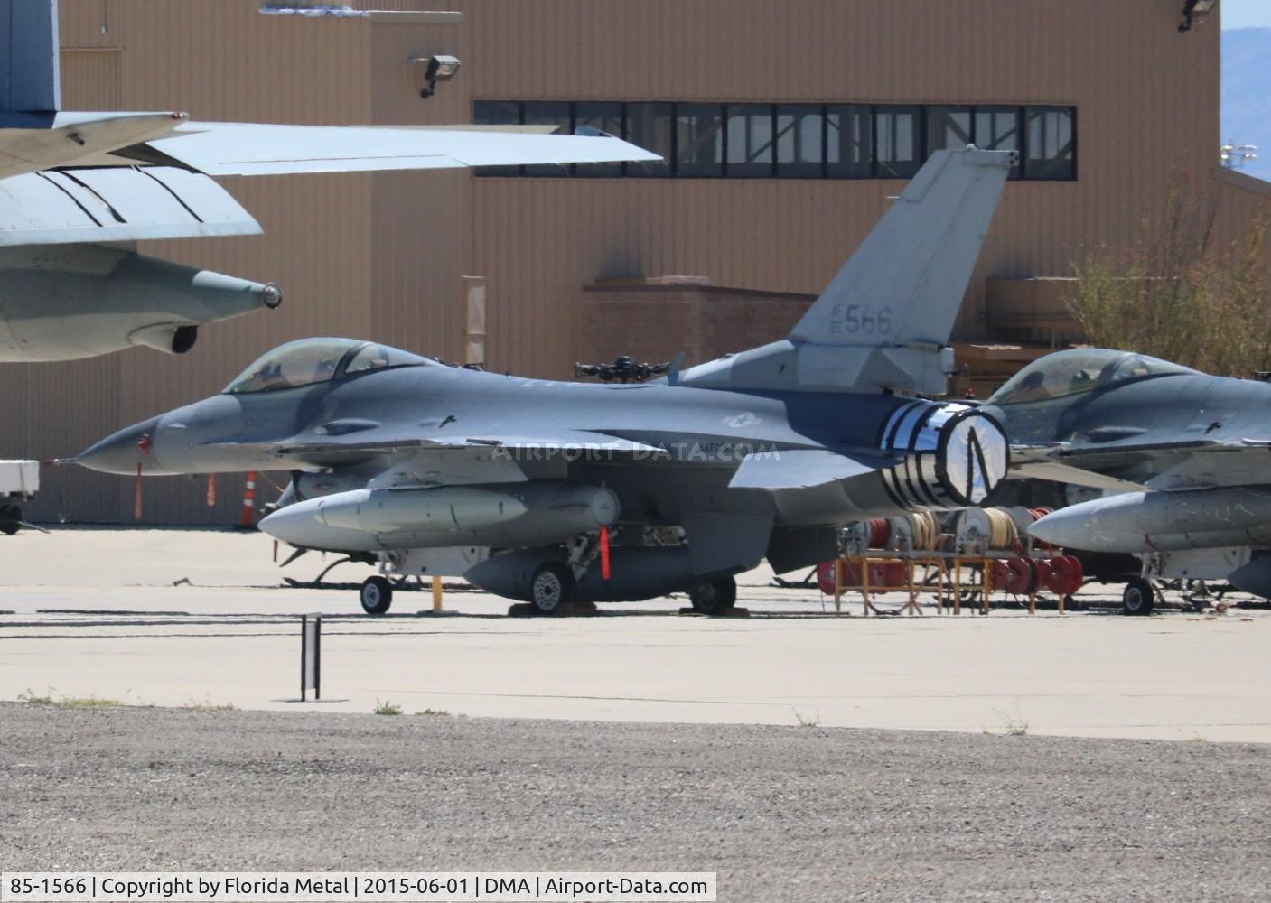85-1566, 1985 General Dynamics F-16C Fighting Falcon C/N 5C-308, F-16C