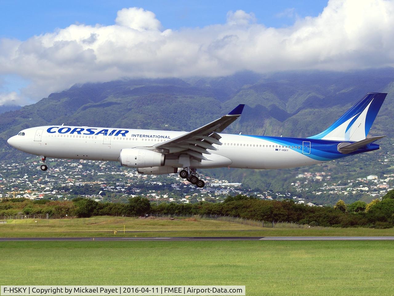 F-HSKY, 2012 Airbus A330-343 C/N 1359, Landing rwy 14