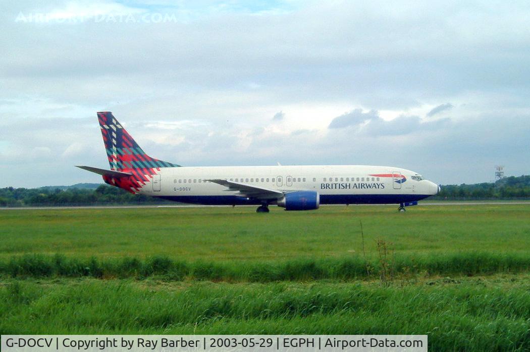 G-DOCV, 1992 Boeing 737-436 C/N 25855, Boeing 737-436 [25855] (British Airways) Edinburgh-Turnhouse~G 29/05/2003