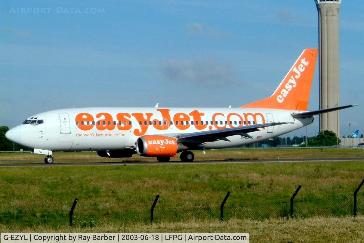 G-EZYL, 1999 Boeing 737-33V C/N 29336, Boeing 737-33V [29336] (EasyJet) Paris-Charles De Gaulle~F 18/06/2003