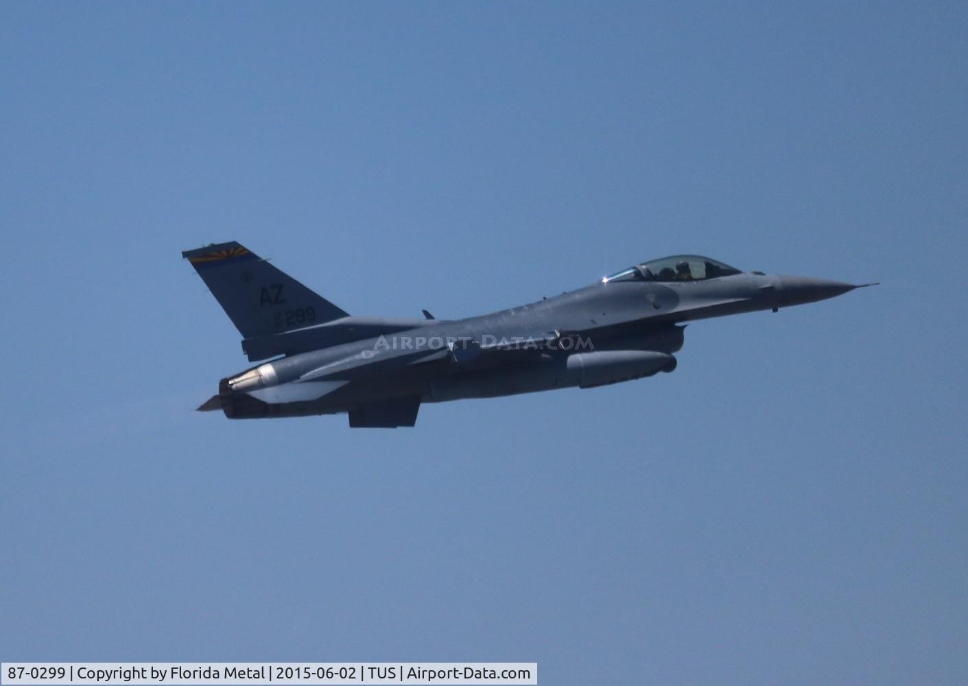 87-0299, 1987 General Dynamics F-16C Fighting Falcon C/N 5C-560, F-16C