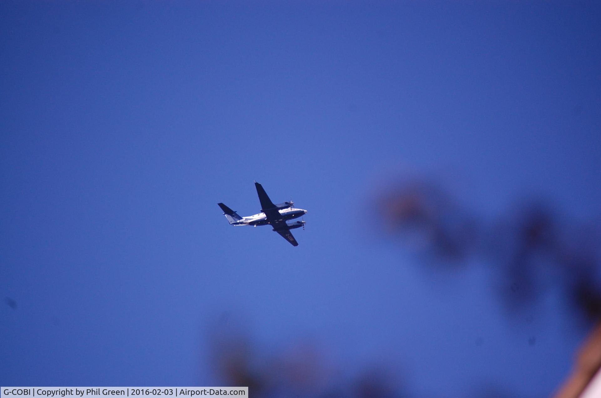 G-COBI, 2004 Hawker Beechcraft 350 King Air (B300) C/N FL-424, Picture taken over Holderness, East Yorkshire