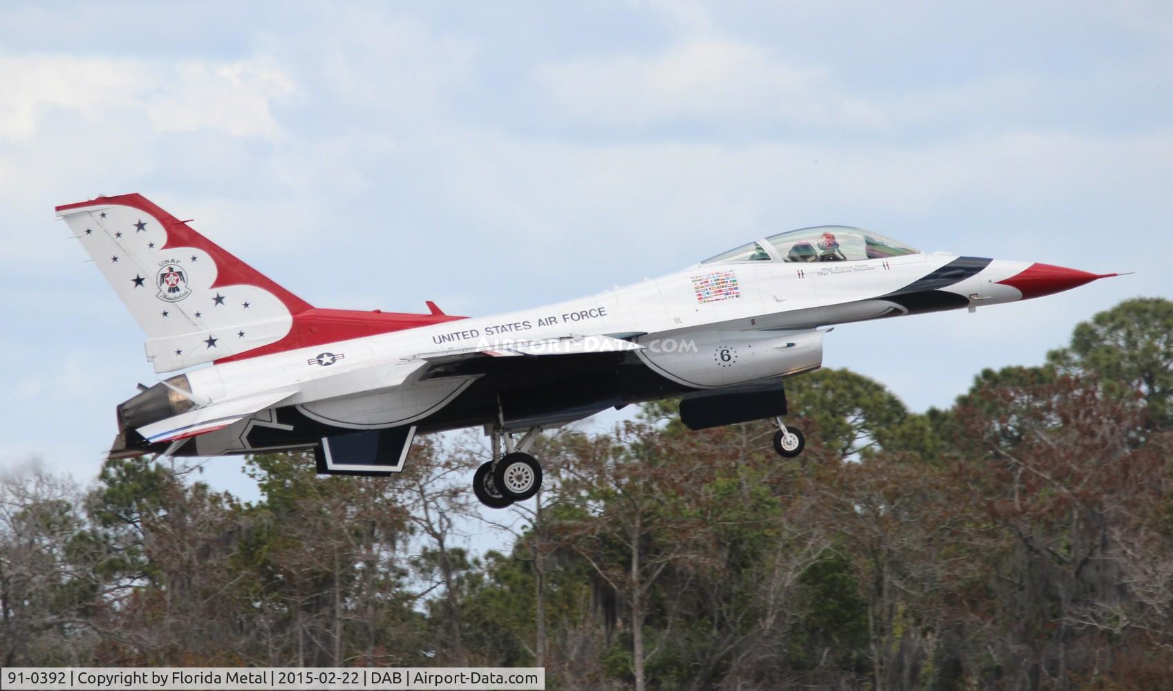 91-0392, 1993 General Dynamics F-16C Fighting Falcon C/N CC-90, Thunderbirds