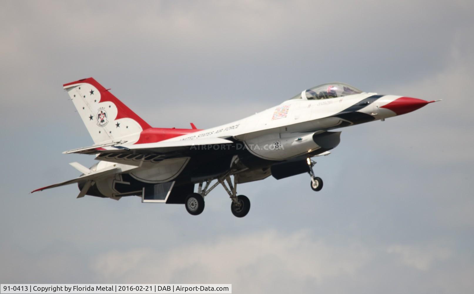 91-0413, 1991 General Dynamics F-16CJ Fighting Falcon C/N CC-111, Thunderbirds