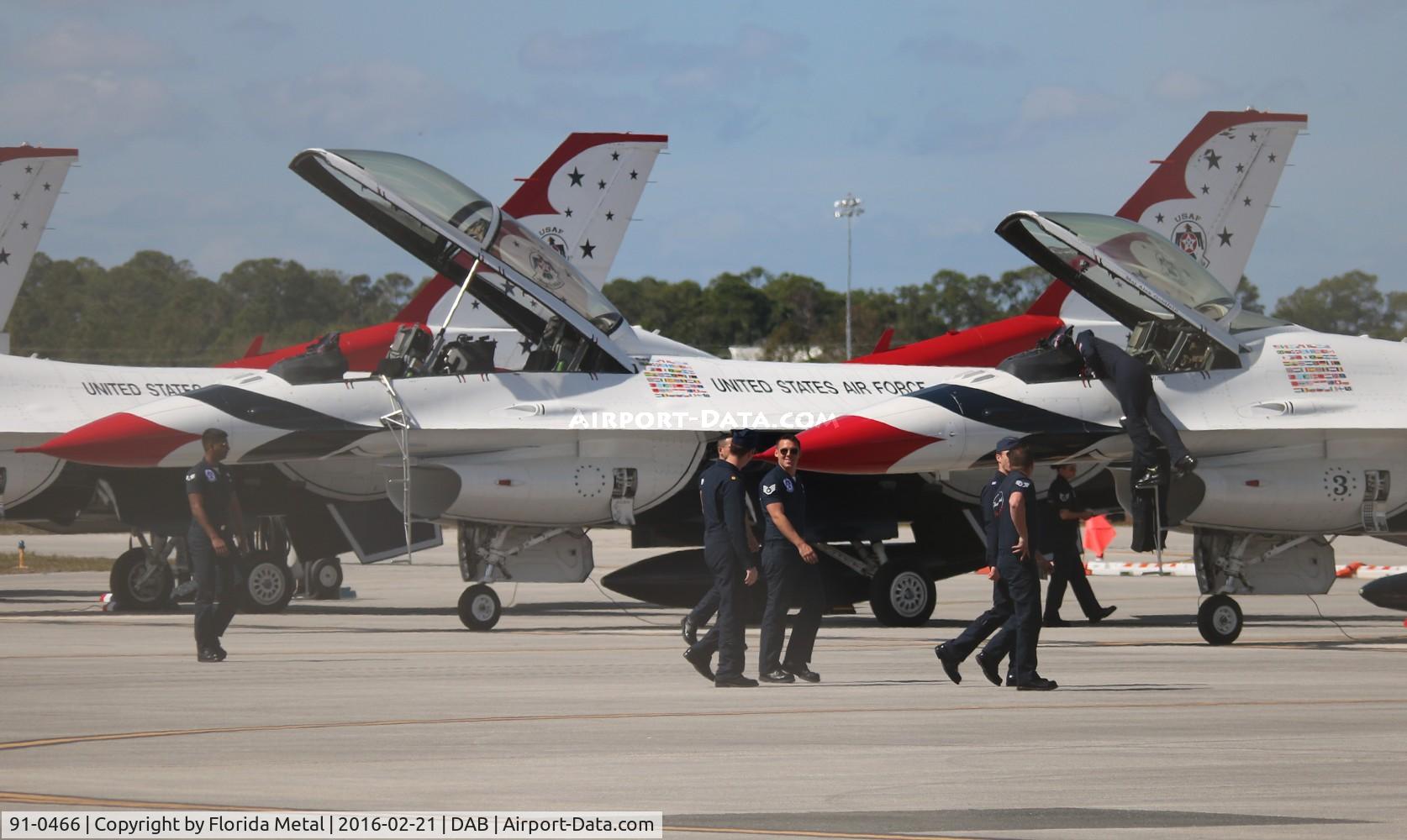 91-0466, 1991 General Dynamics F-16D Fighting Falcon C/N CD-21, Thunderbirds