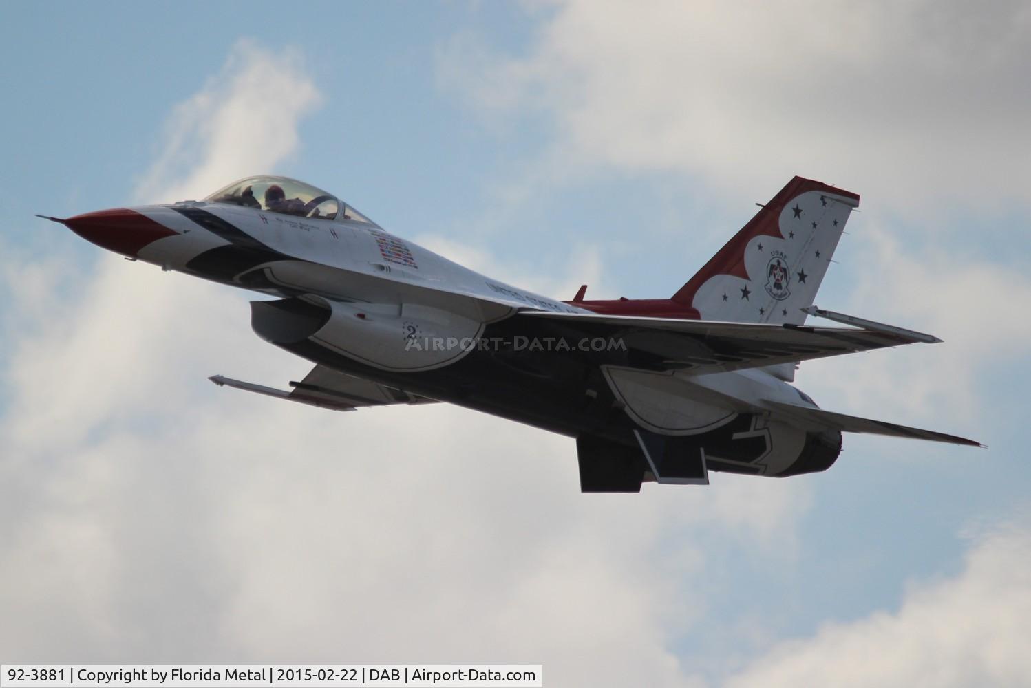 92-3881, 1992 General Dynamics F-16C Fighting Falcon C/N CC-123, Thunderbirds