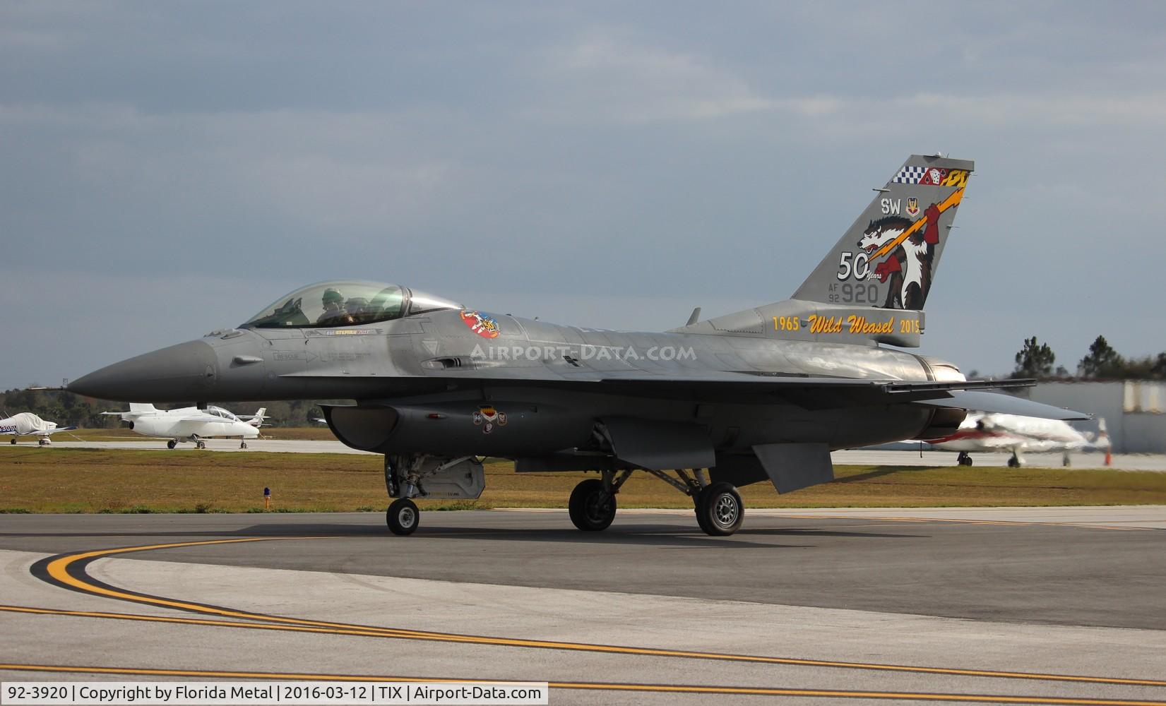 92-3920, Lockheed F-16C Fighting Falcon C/N CC-162, F-16C
