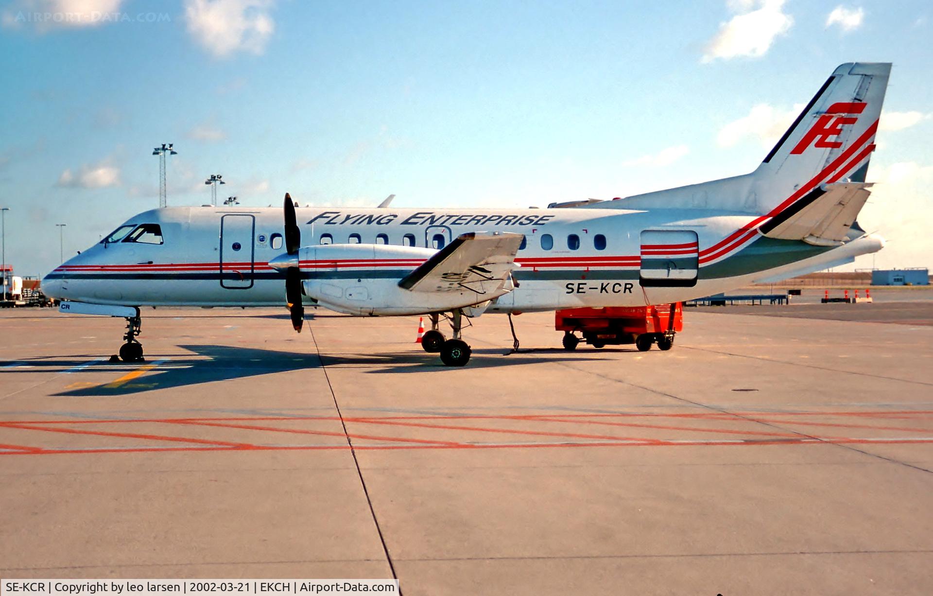 SE-KCR, 1986 Saab 340A C/N 340A-065, Copenhagen 21.3.02