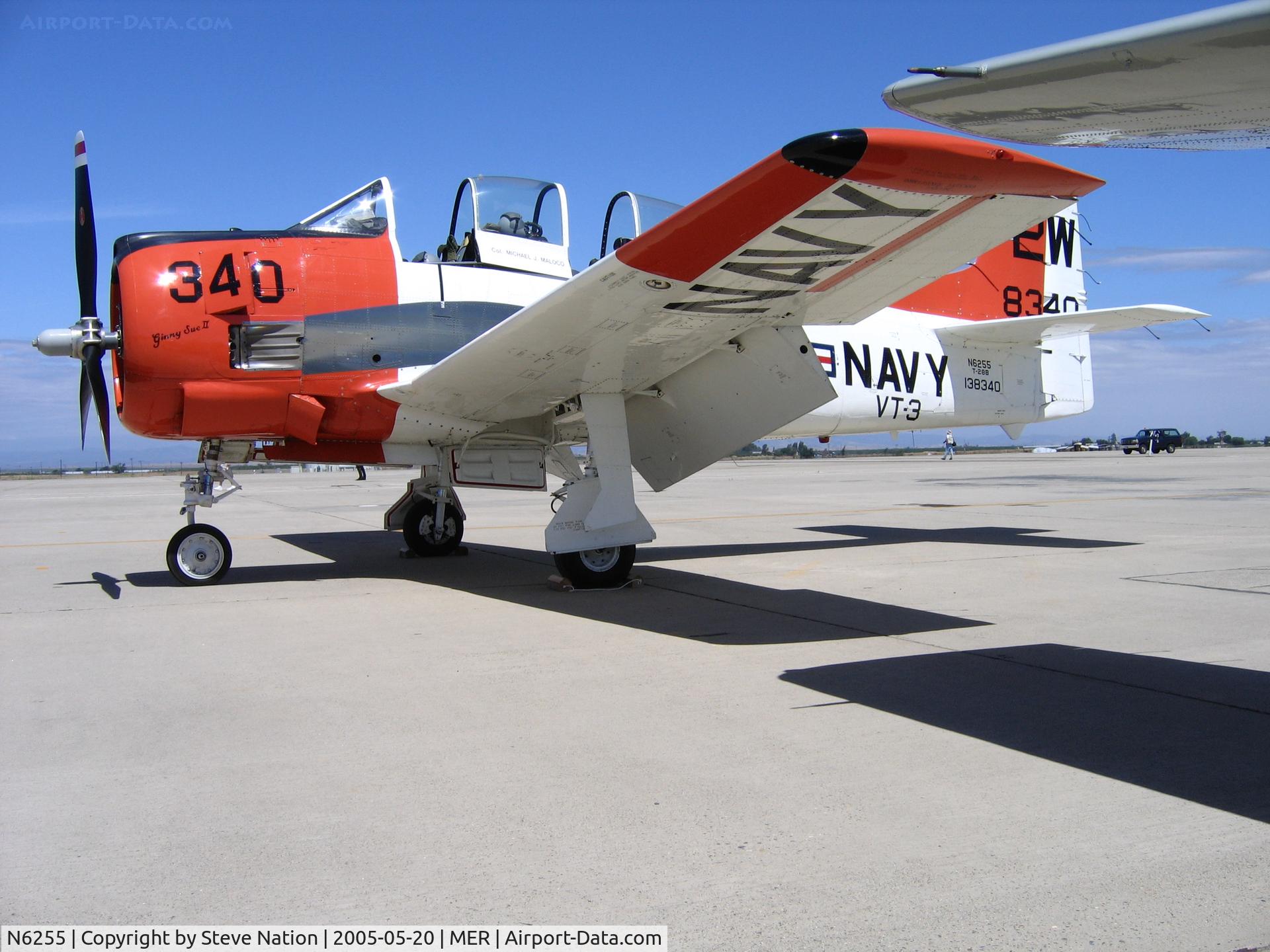 N6255, 1955 North American T-28B Trojan C/N 200-411, T-28B BuAer 138340 2W-340 