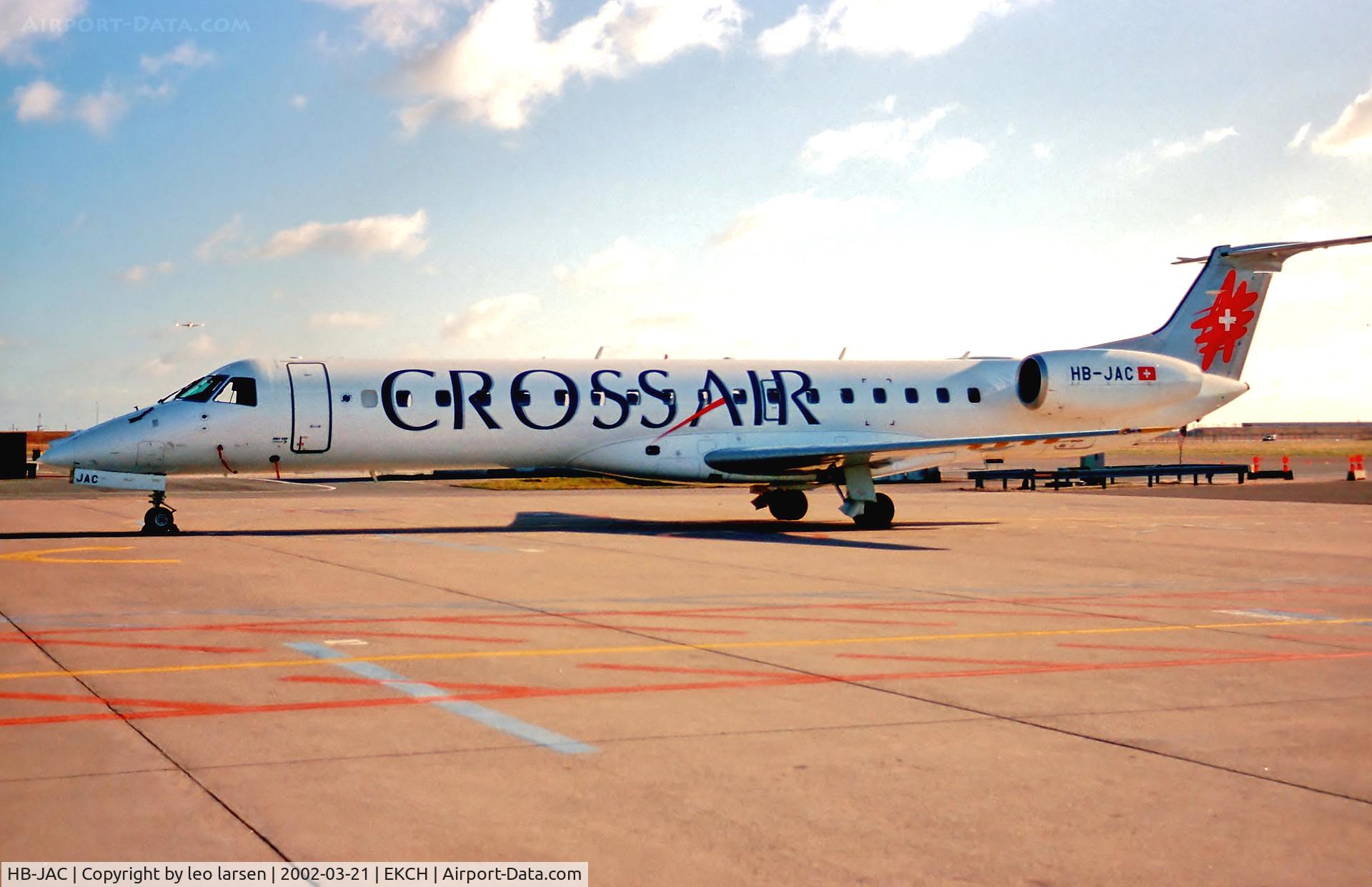 HB-JAC, 2000 Embraer ERJ-145LR (EMB-145LR) C/N 145255, Copenhagen 21.3.02