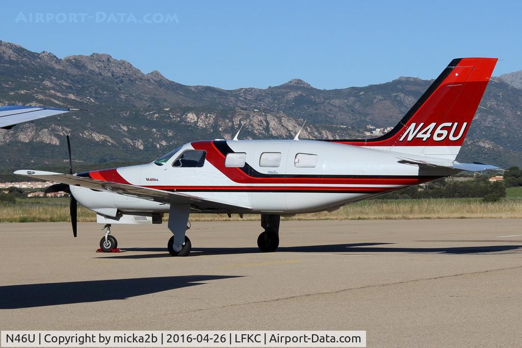 N46U, 1987 Piper PA-46-310P Malibu C/N 4608072, Parked
