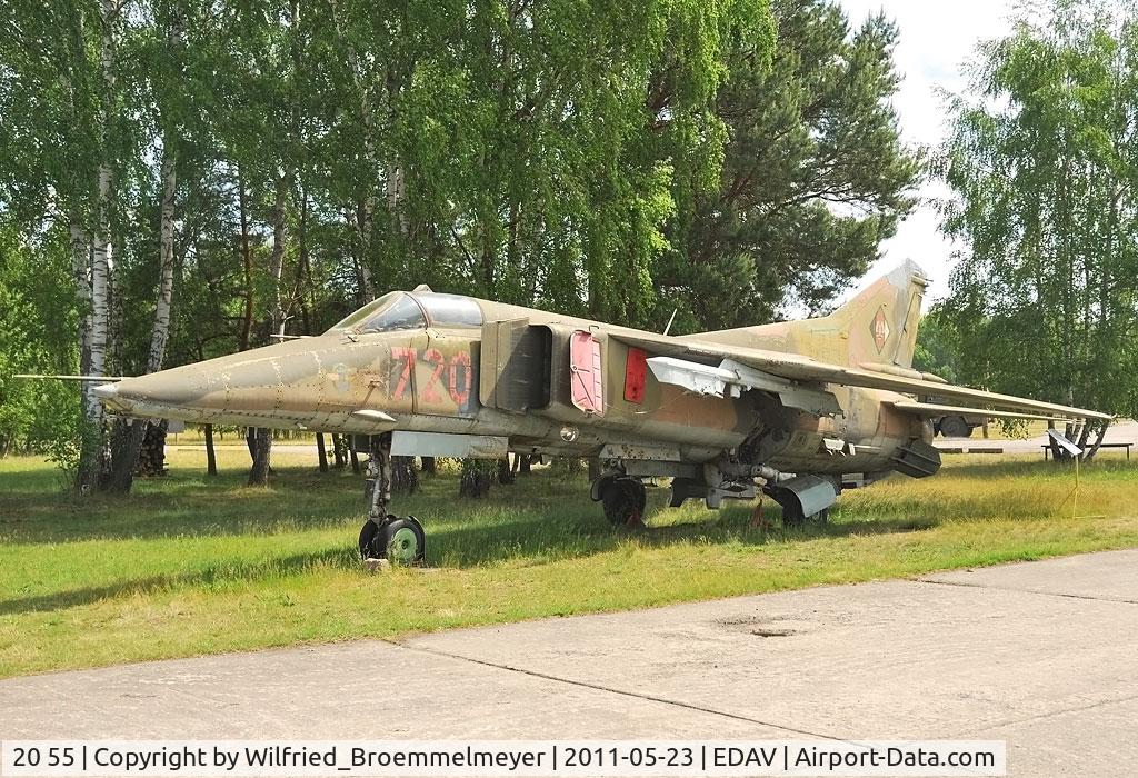 20 55, Mikoyan-Gurevich MiG-23BN C/N 0393215732, Preserved at Finow 