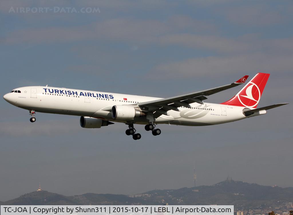 TC-JOA, 2014 Airbus A330-303 C/N 1501, Landing rwy 25R
