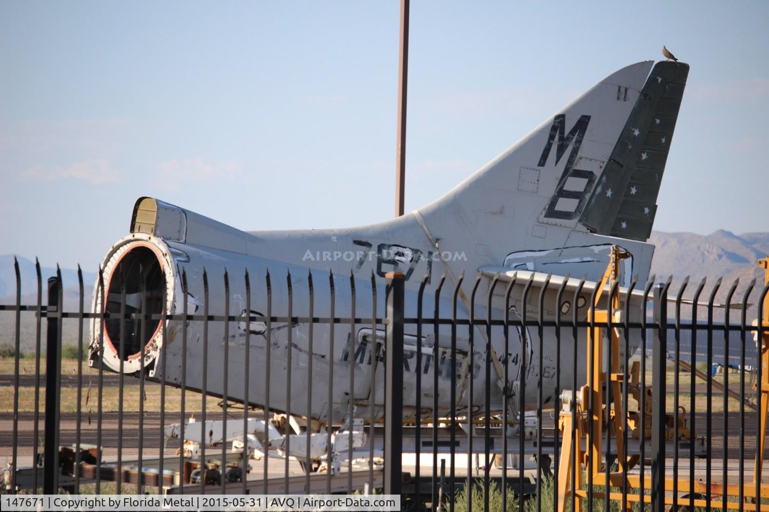 147671, Douglas A-4L Skyhawk C/N 12435, A-4L Skyhawk tail
