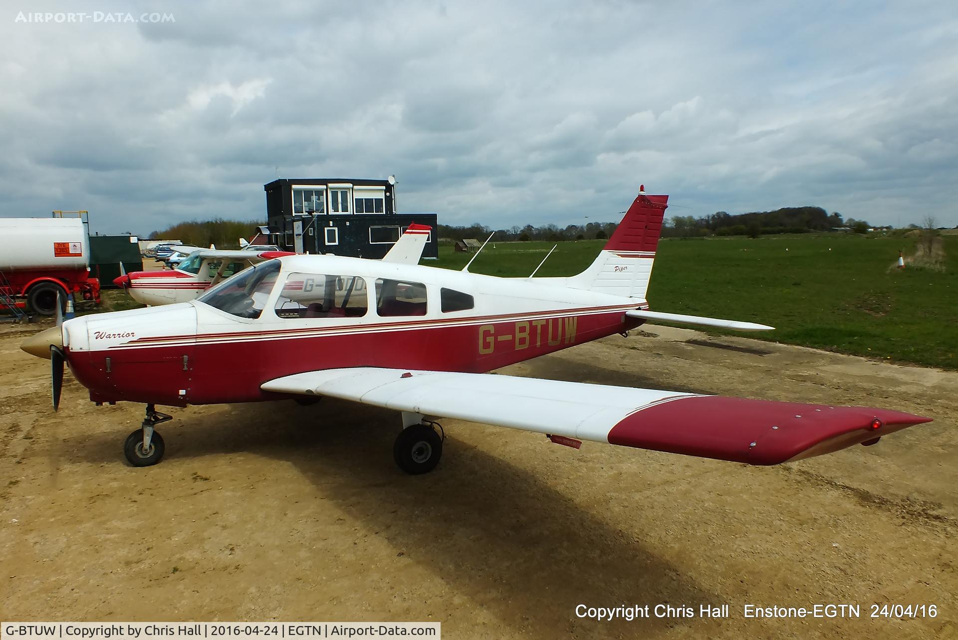 G-BTUW, 1974 Piper PA-28-151 Cherokee Warrior C/N 28-7415066, at Enstone airfield