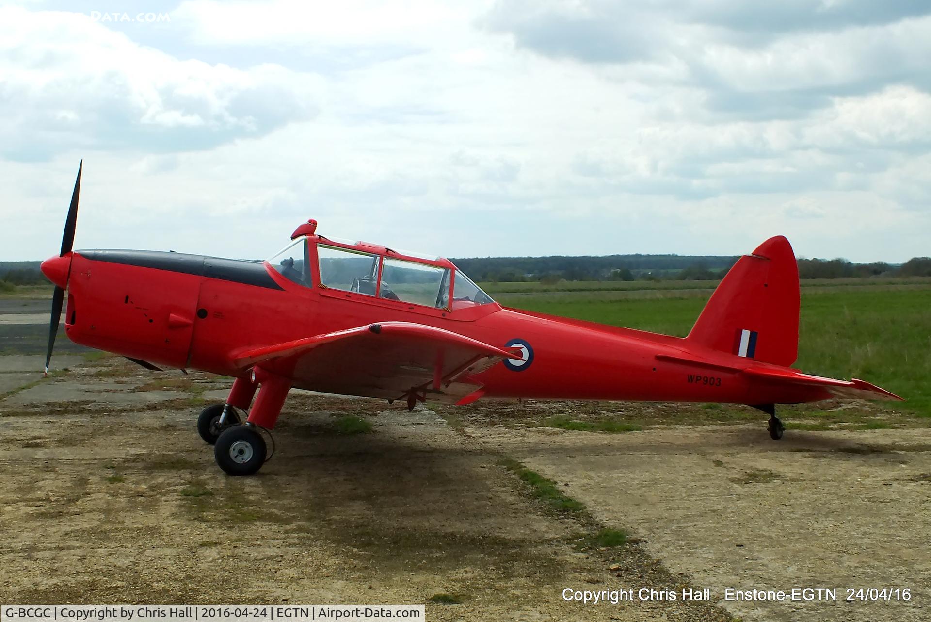 G-BCGC, 1952 De Havilland DHC-1 Chipmunk T.10 C/N C1/0776, at Enstone airfield