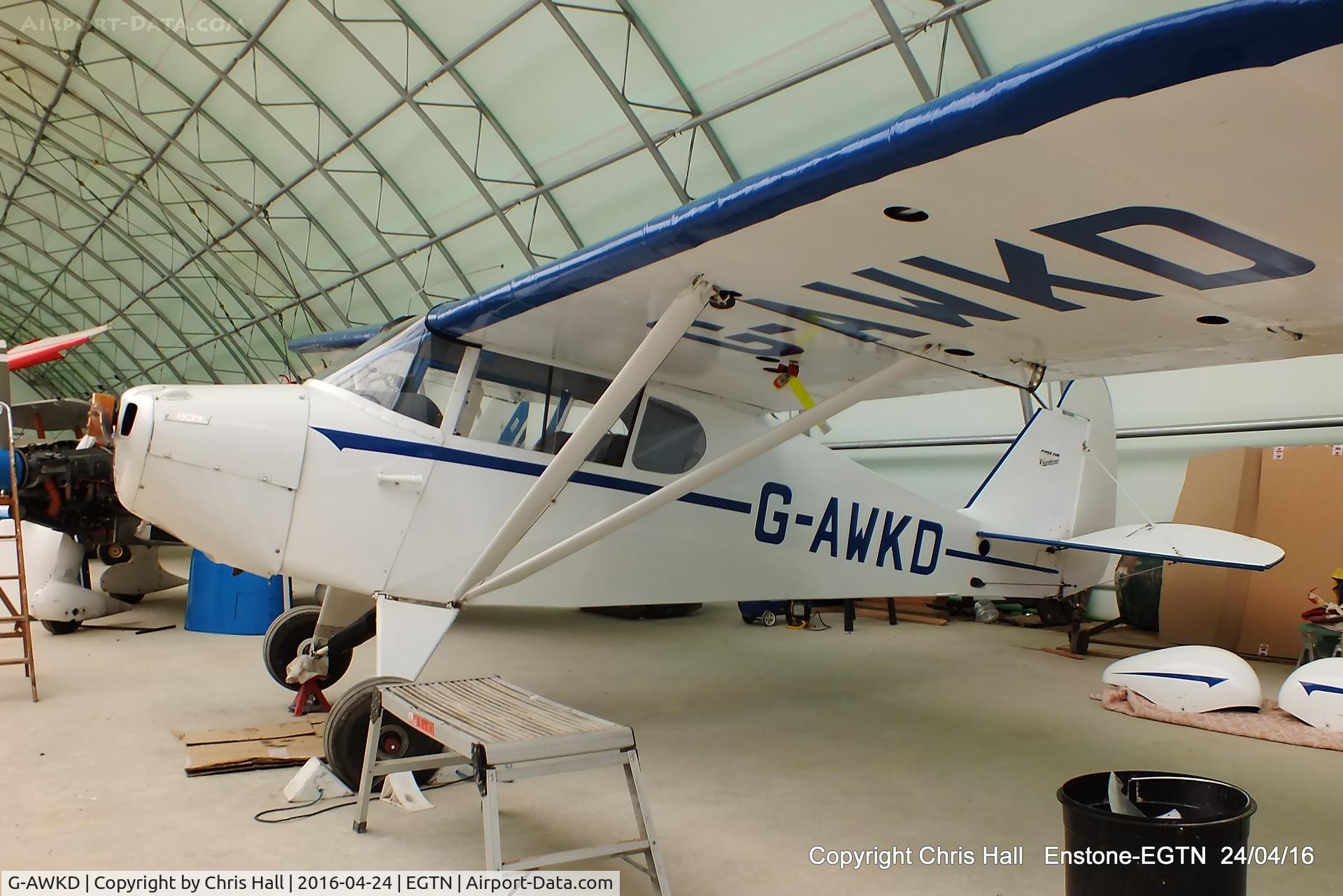 G-AWKD, 1947 Piper PA-17 Vagabond C/N 17-192, at Enstone airfield