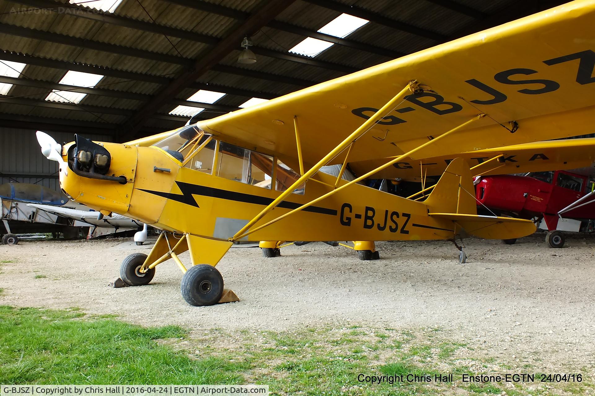 G-BJSZ, 1944 Piper L-4H Grasshopper (J3C-65D) C/N 11874, at Enstone airfield
