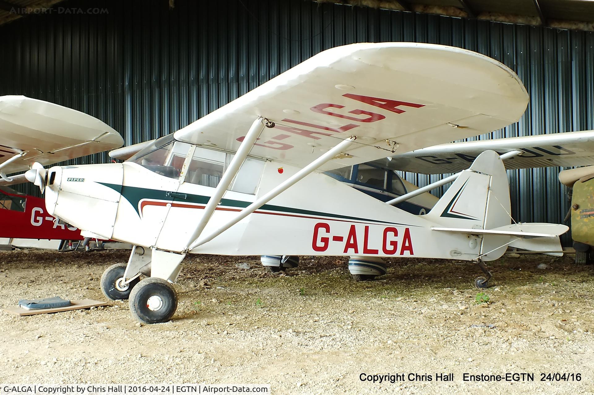 G-ALGA, 1949 Piper PA-15 Vagabond C/N 15-349, at Enstone airfield