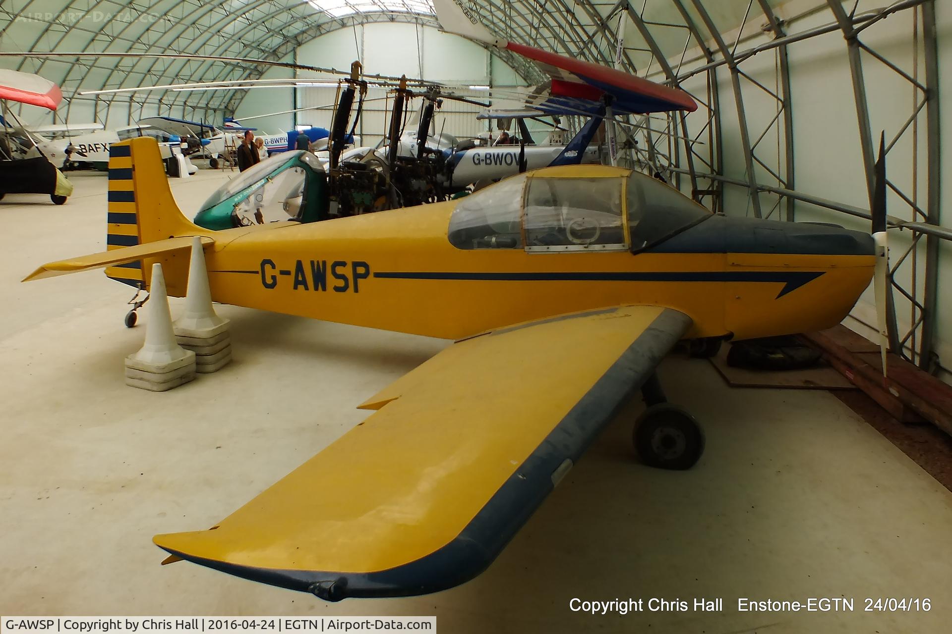 G-AWSP, 1969 Druine D.62B Condor C/N RAE/634, at Enstone airfield