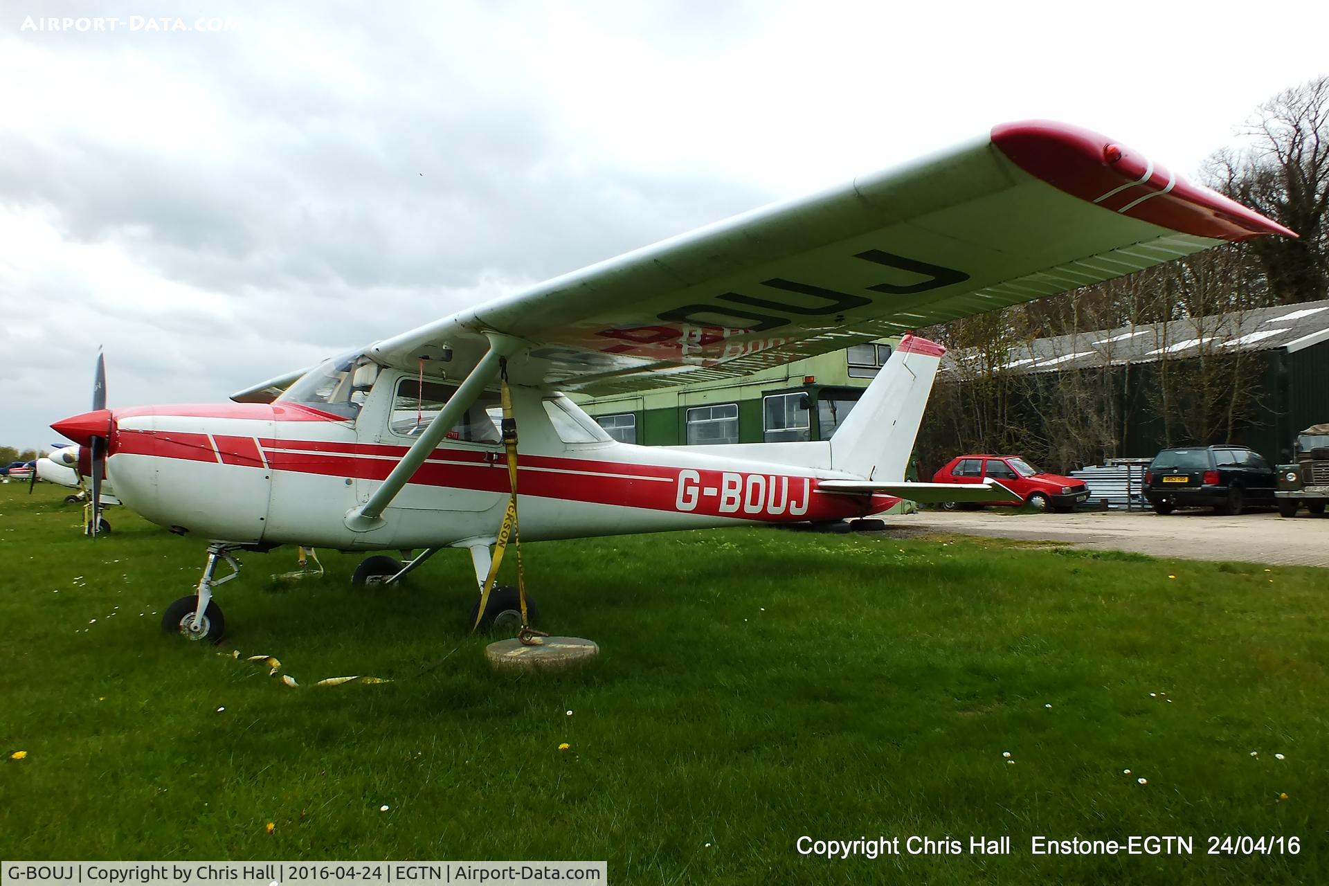 G-BOUJ, 1975 Cessna 150M C/N 150-76373, at Enstone airfield